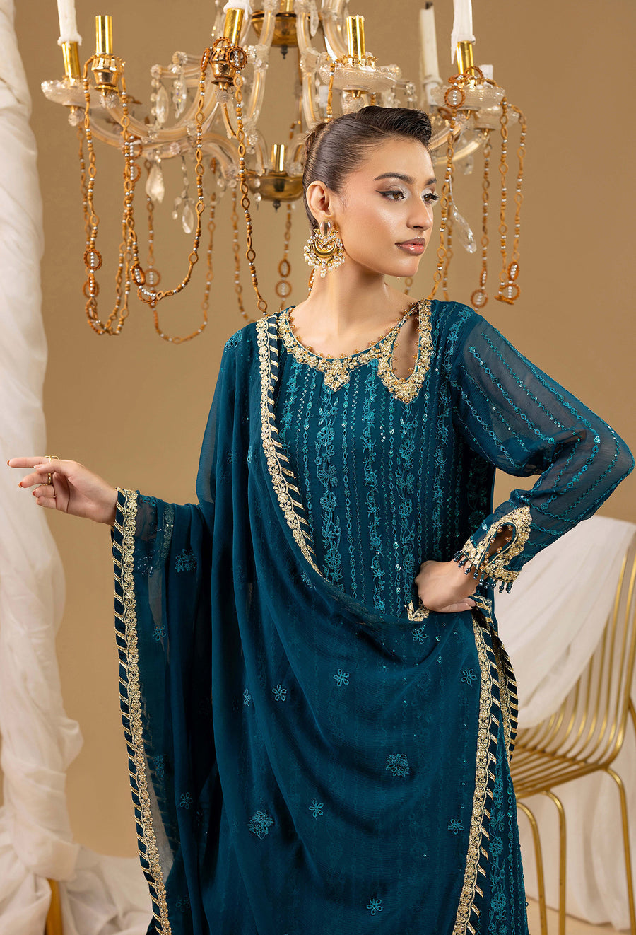 Adans Libas | Chiffon 25 | 7588 H by Adans Libas - Designer Dress  - Type : Ladies Clothes - Available at Libayah - 100% Original 