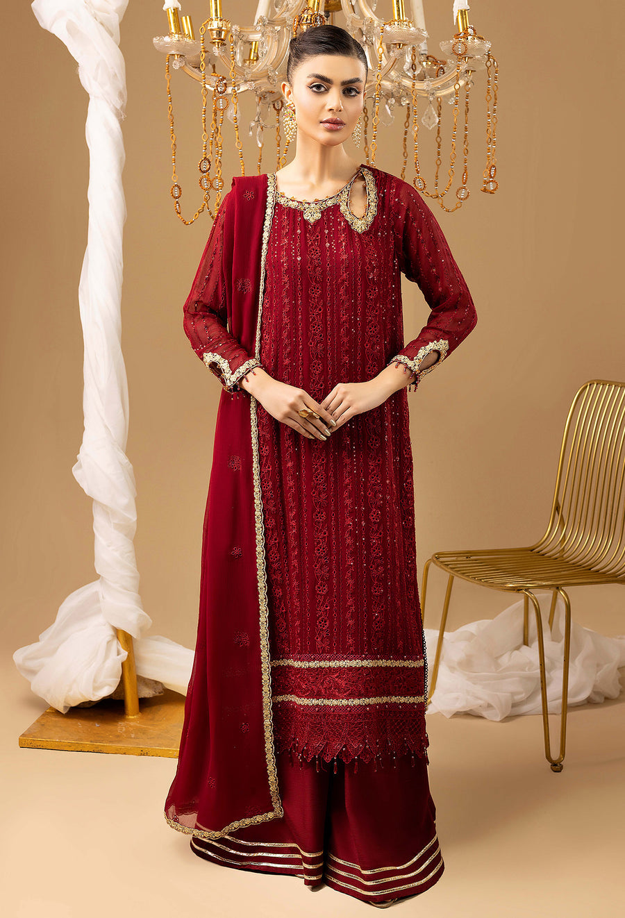 Adans Libas | Chiffon 25 | 7583 M by Adans Libas - Designer Dress  - Type : Ladies Clothes - Available at Libayah - 100% Original 