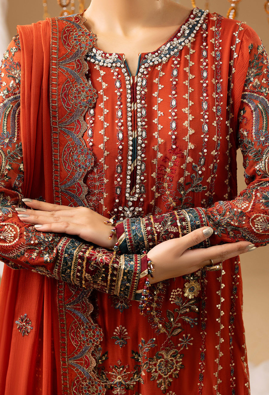 Adans Libas | Chiffon 25 | 7581 G by Adans Libas - Designer Dress  - Type : Ladies Clothes - Available at Libayah - 100% Original 