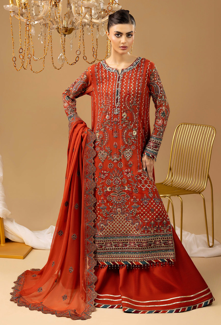 Adans Libas | Chiffon 25 | 7581 G by Adans Libas - Designer Dress  - Type : Ladies Clothes - Available at Libayah - 100% Original 
