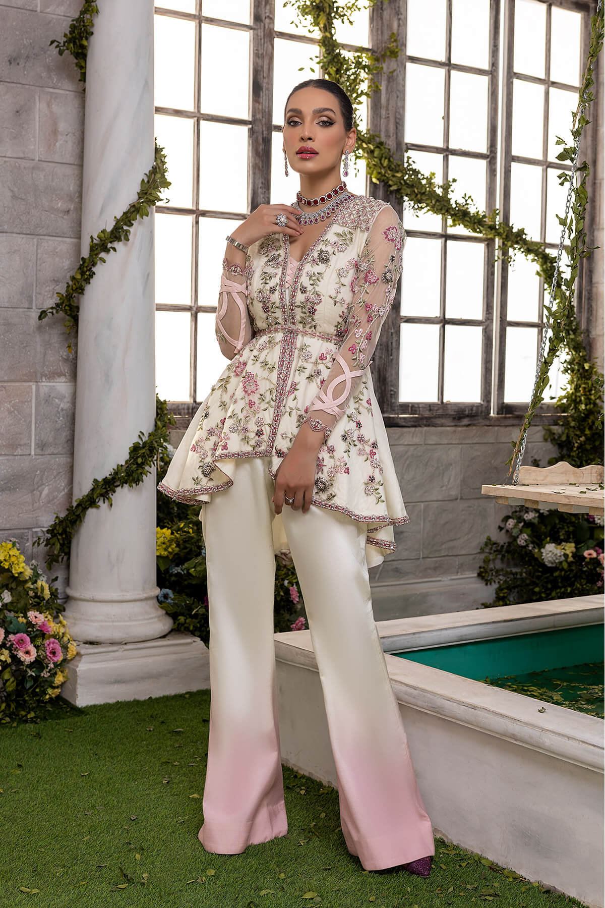 Mina Kashif | Luxury Pret | MK22-07 by Mina Kashif - Designer Dress - Type: Formal - Available at Libayah - 100% Original