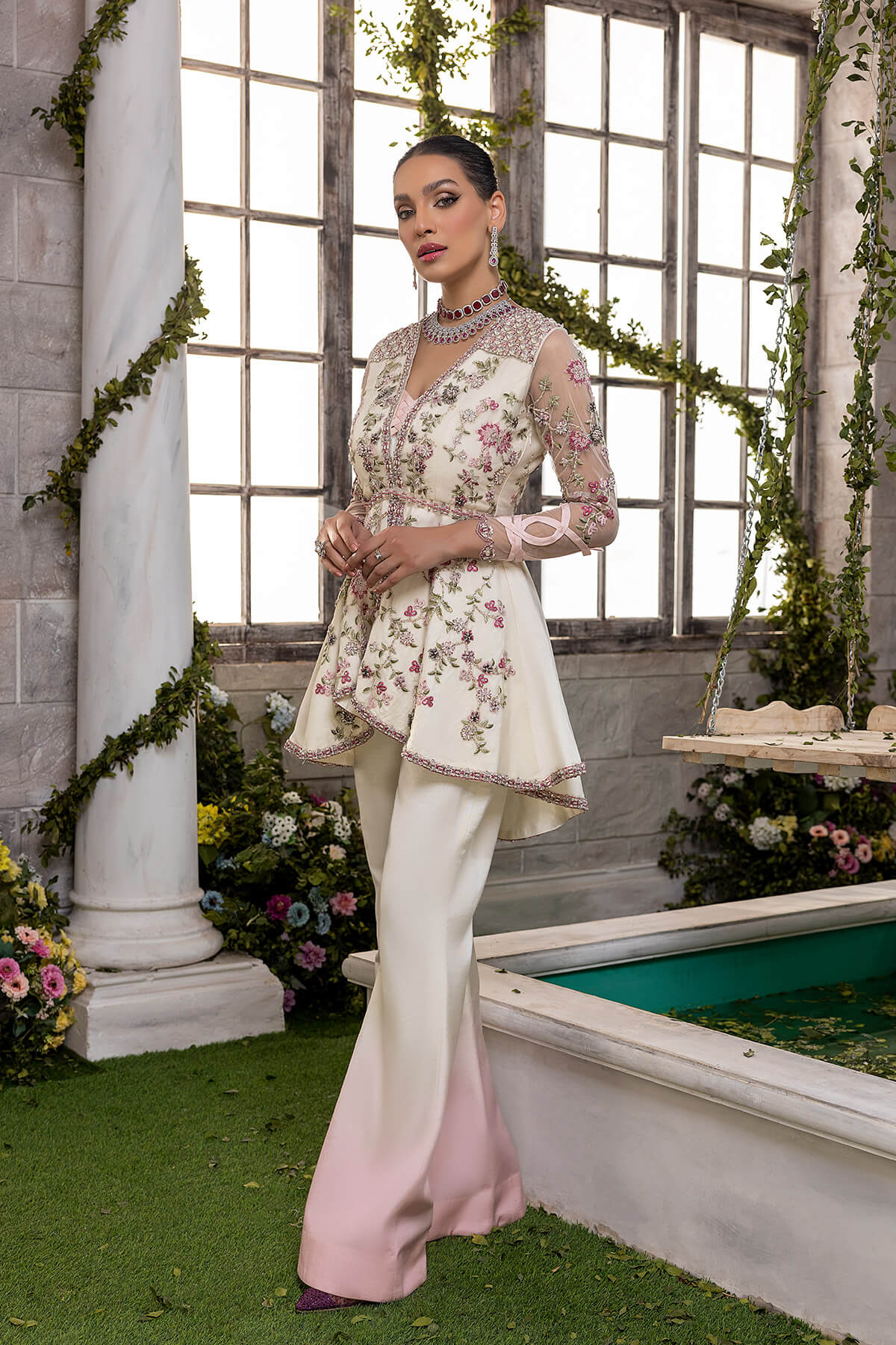 Mina Kashif | Luxury Pret | MK22-07 by Mina Kashif - Designer Dress - Type: Formal - Available at Libayah - 100% Original