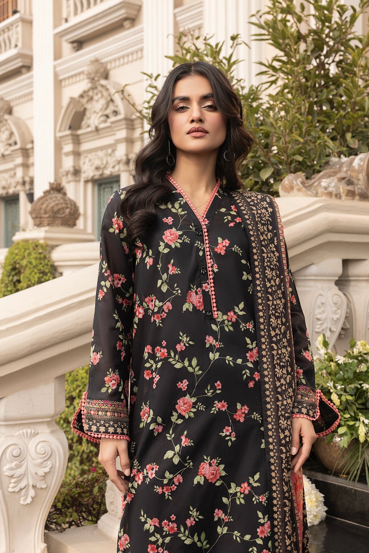 LSM | Embroidered and Printed Lawn | LG-MM-0260 by LSM - Designer Dress - Type: Ladies Clothes - Available at Libayah - 100% Original