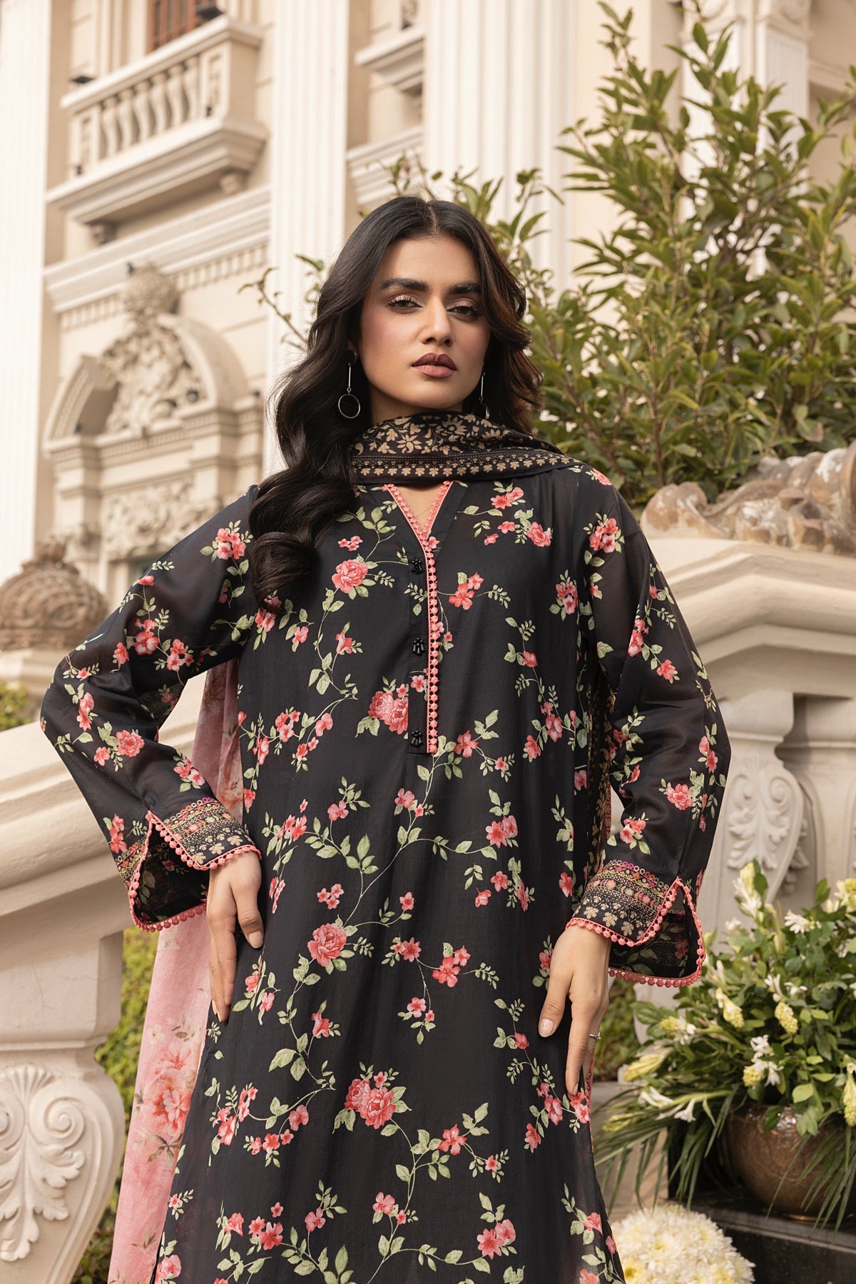 LSM | Embroidered and Printed Lawn | LG-MM-0260 by LSM - Designer Dress - Type: Ladies Clothes - Available at Libayah - 100% Original