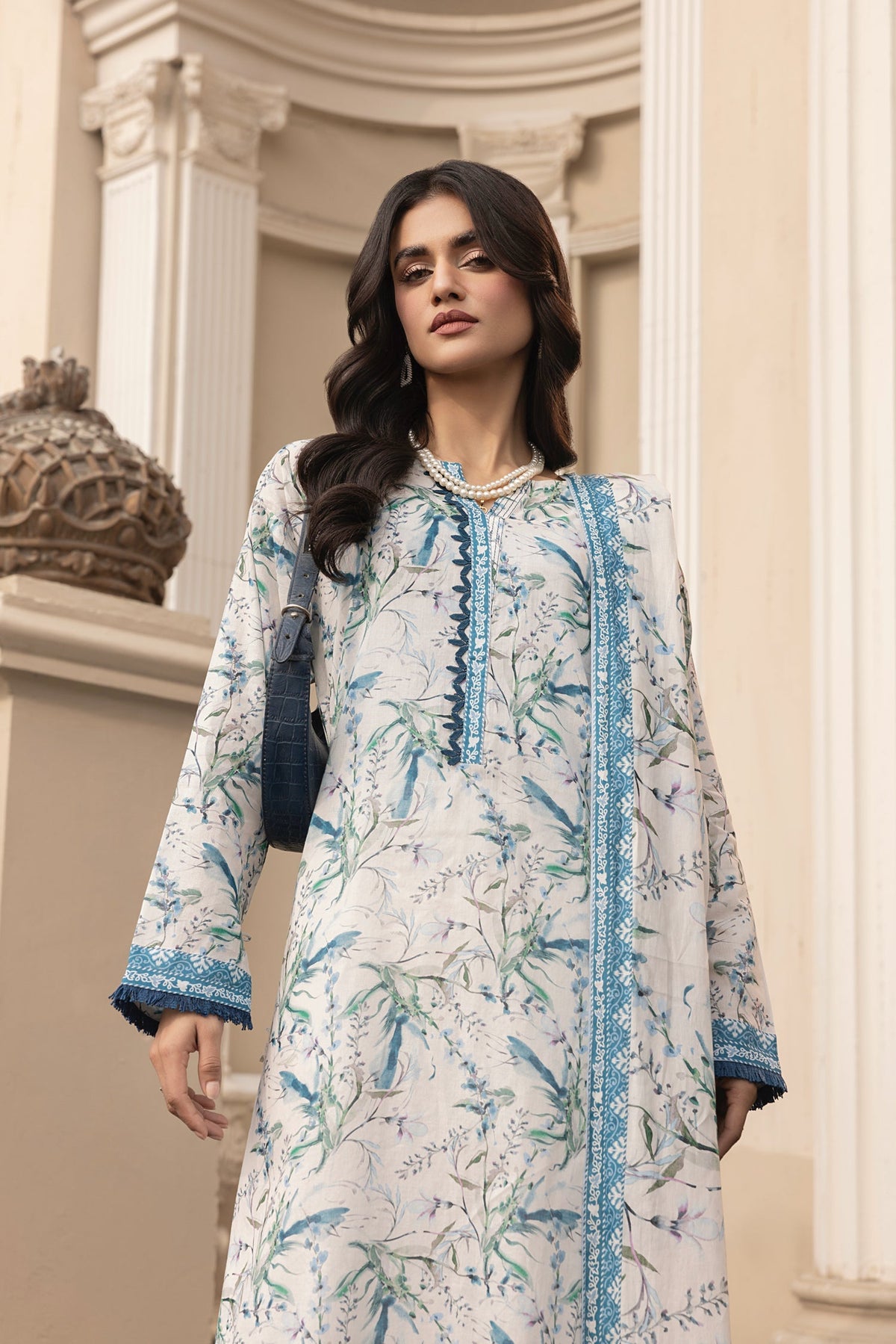 LSM | Embroidered and Printed Lawn | LG-MM-0261 by LSM - Designer Dress - Type: Ladies Clothes - Available at Libayah - 100% Original