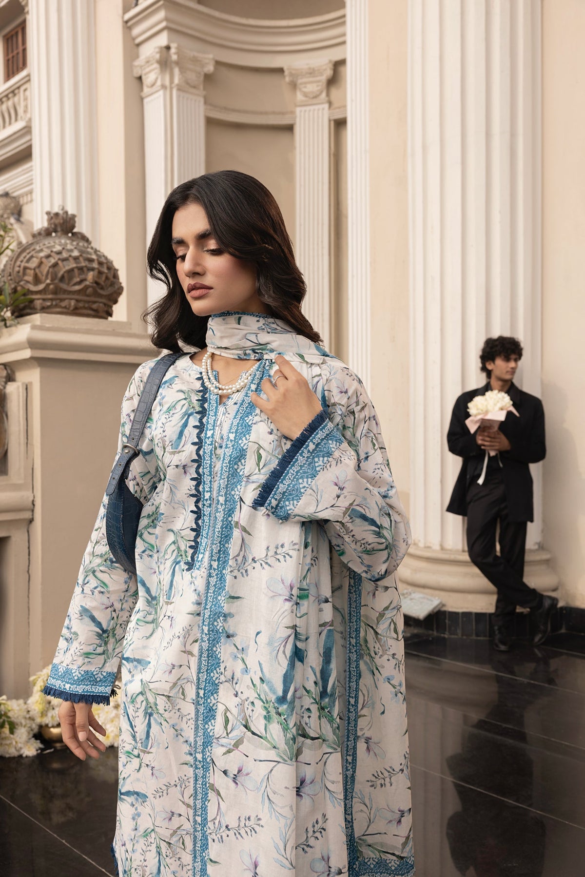 LSM | Embroidered and Printed Lawn | LG-MM-0261 by LSM - Designer Dress - Type: Ladies Clothes - Available at Libayah - 100% Original