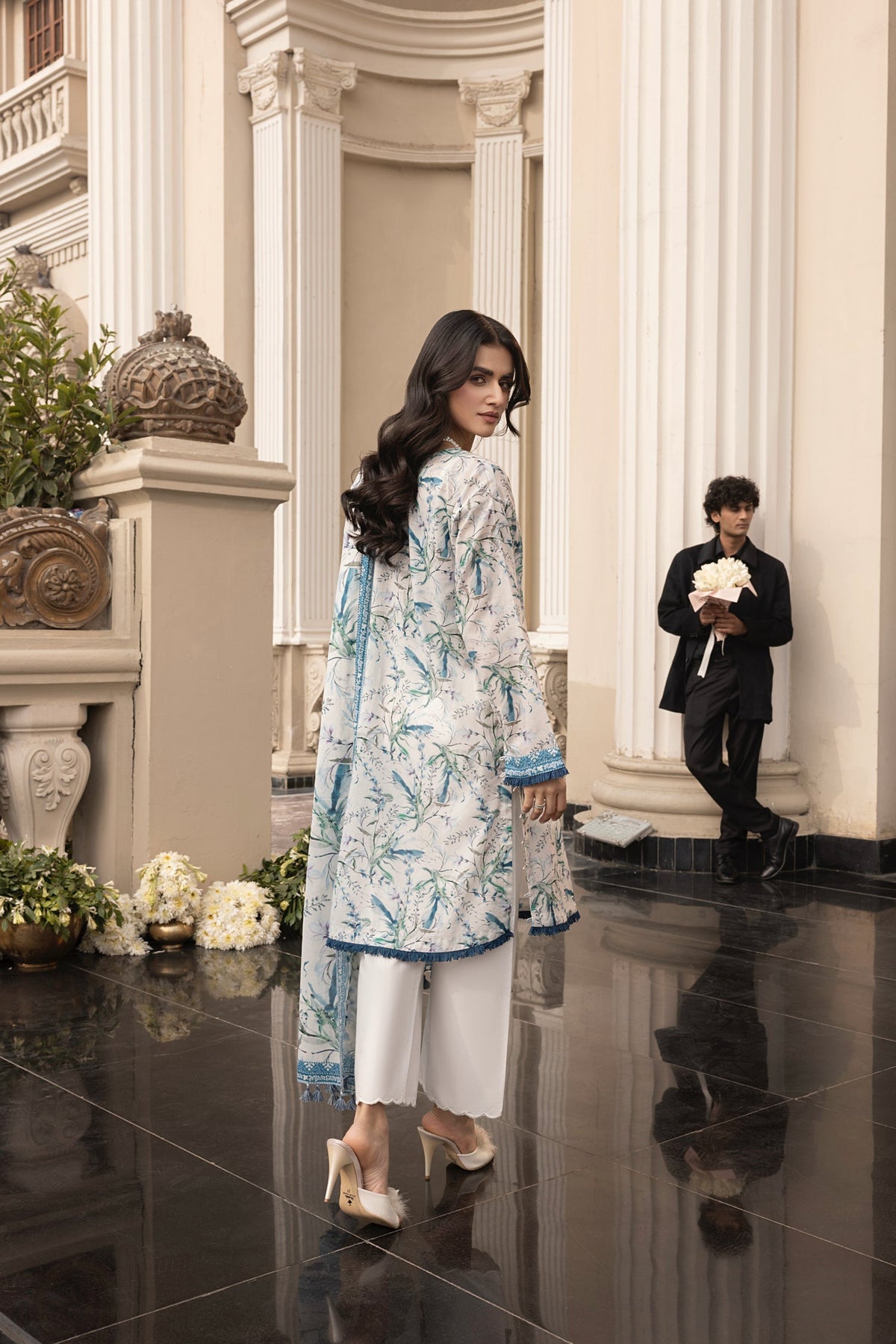 LSM | Embroidered and Printed Lawn | LG-MM-0261 by LSM - Designer Dress - Type: Ladies Clothes - Available at Libayah - 100% Original