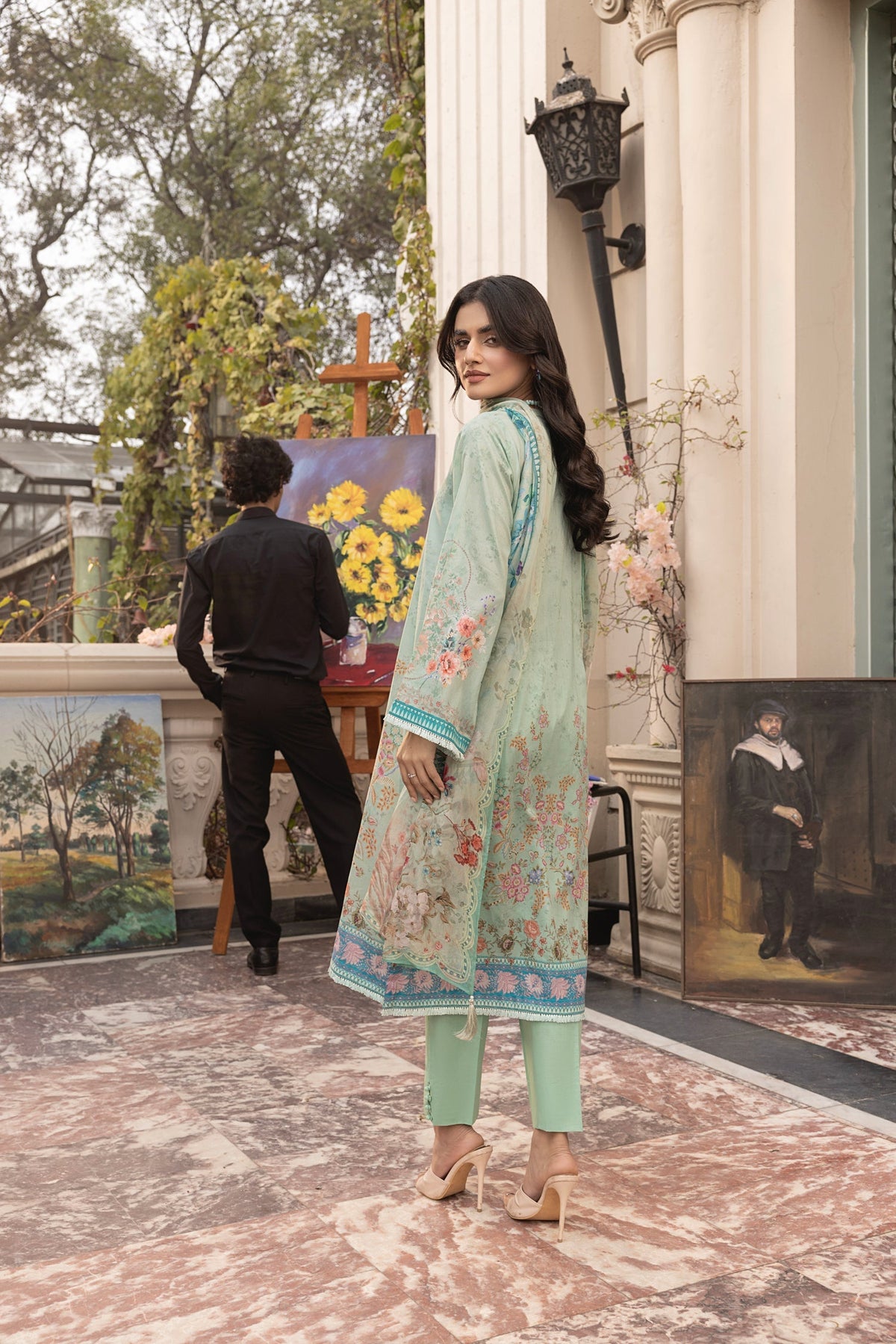 LSM | Embroidered and Printed Lawn | LG-MM-0300 by LSM - Designer Dress - Type: Ladies Clothes - Available at Libayah - 100% Original