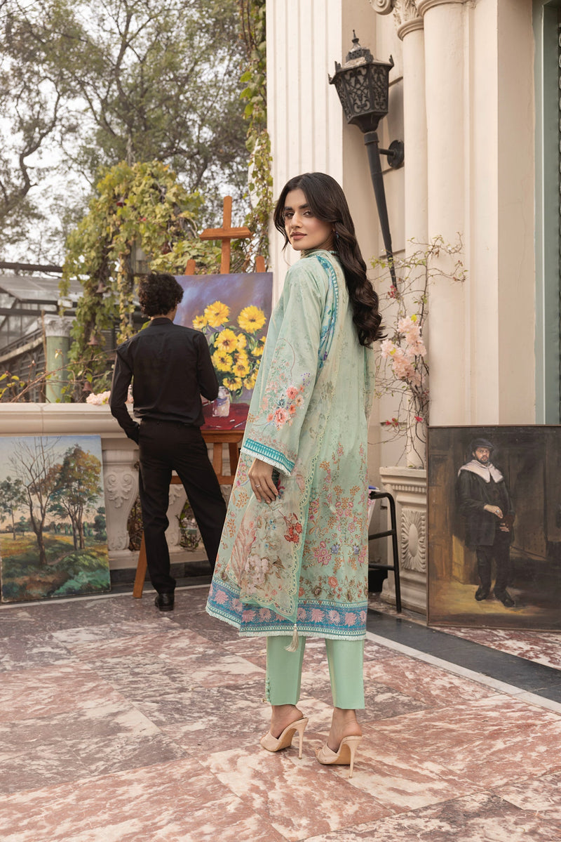 LSM | Embroidered and Printed Lawn | LG-MM-0300 by LSM - Designer Dress - Type: Ladies Clothes - Available at Libayah - 100% Original