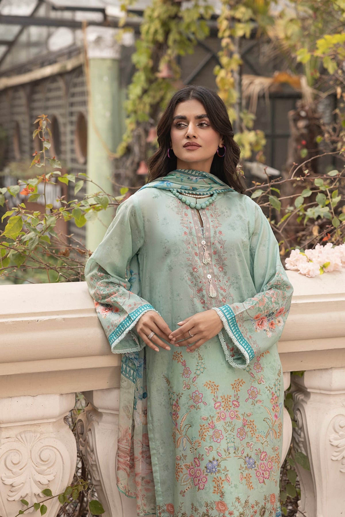 LSM | Embroidered and Printed Lawn | LG-MM-0300 by LSM - Designer Dress - Type: Ladies Clothes - Available at Libayah - 100% Original