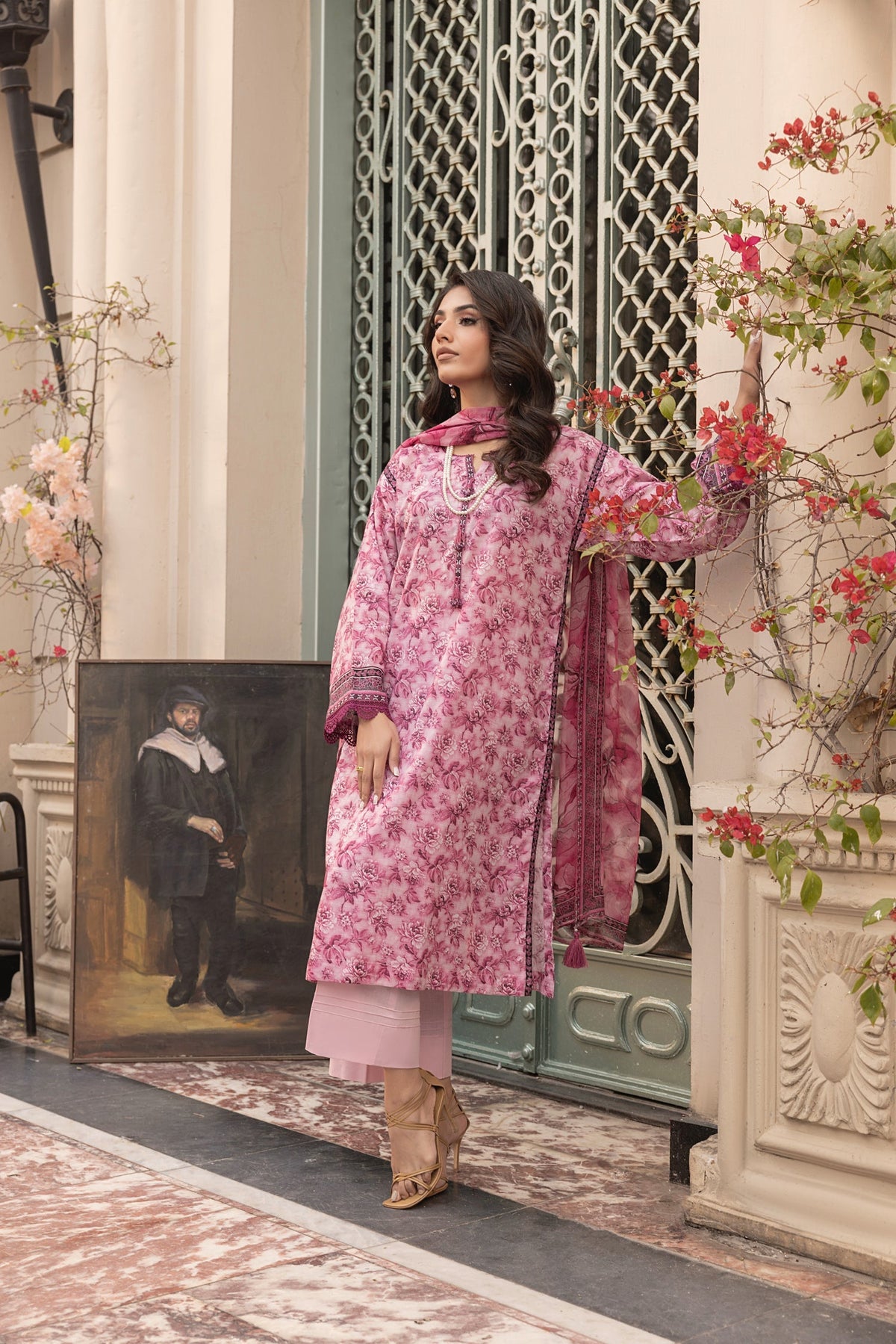 LSM | Embroidered and Printed Lawn | LG-MM-0301 by LSM - Designer Dress - Type: Ladies Clothes - Available at Libayah - 100% Original