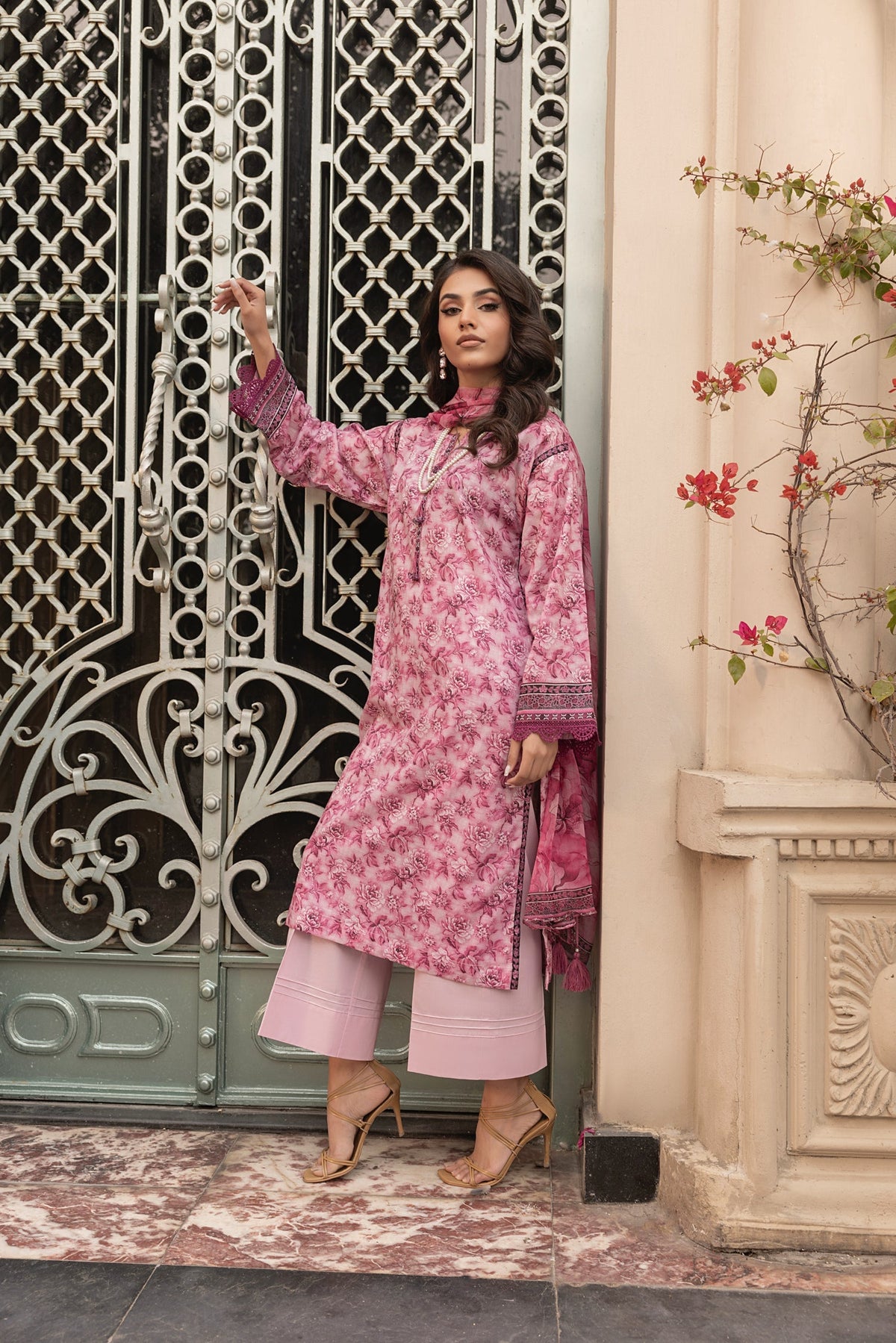 LSM | Embroidered and Printed Lawn | LG-MM-0301 by LSM - Designer Dress - Type: Ladies Clothes - Available at Libayah - 100% Original
