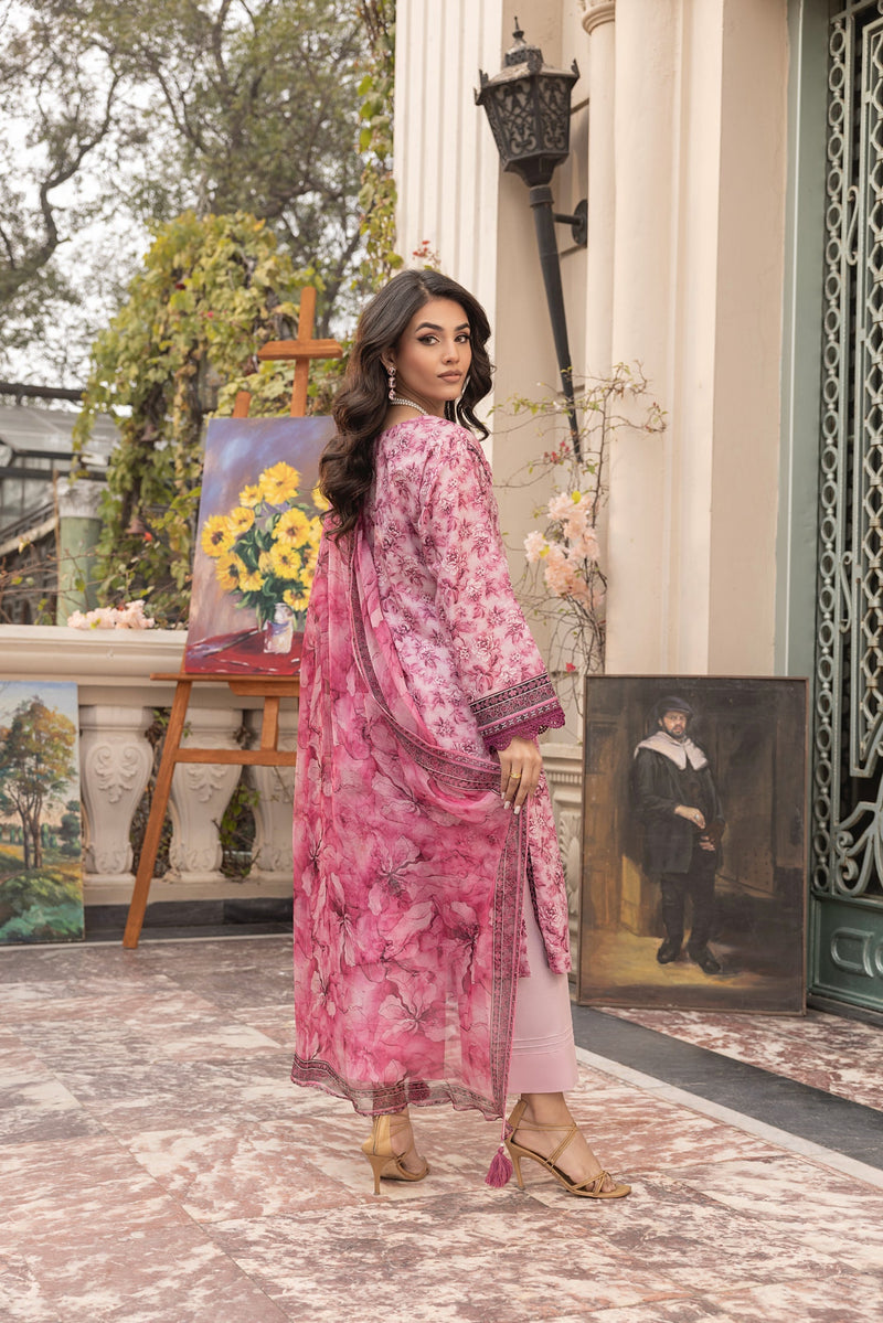 LSM | Embroidered and Printed Lawn | LG-MM-0301 by LSM - Designer Dress - Type: Ladies Clothes - Available at Libayah - 100% Original