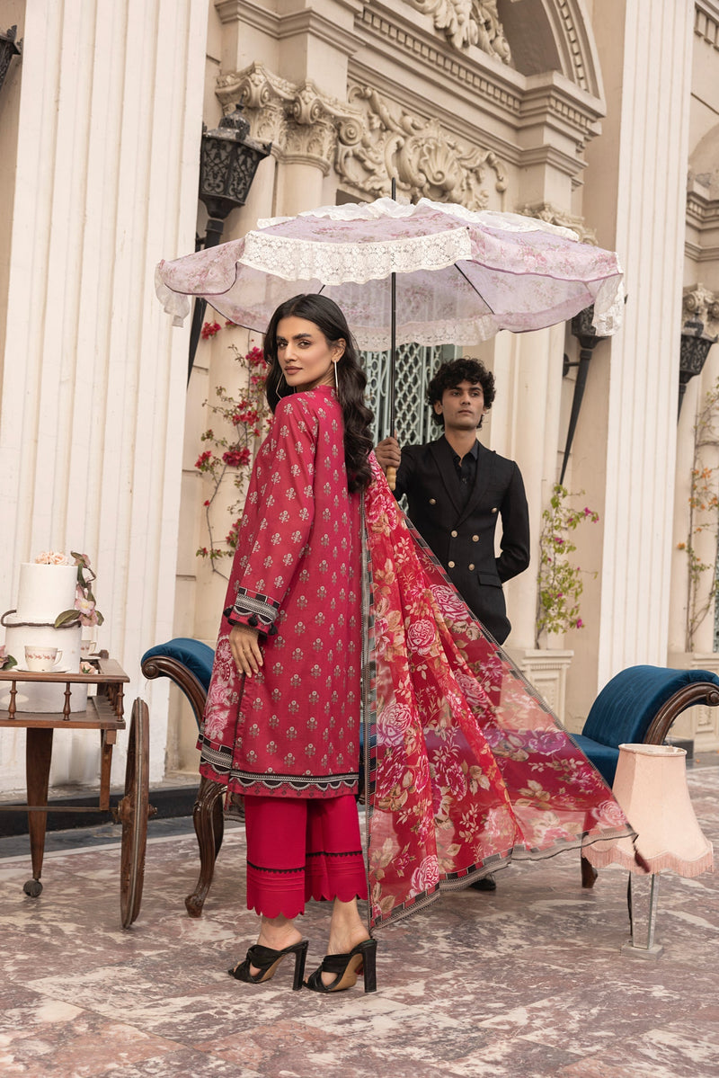 LSM | Embroidered and Printed Lawn | LG-MM-0304 by LSM - Designer Dress - Type: Ladies Clothes - Available at Libayah - 100% Original