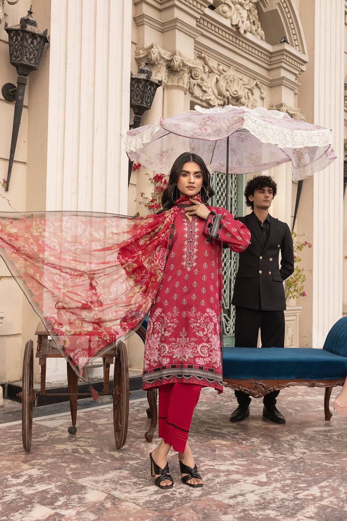 LSM | Embroidered and Printed Lawn | LG-MM-0304 by LSM - Designer Dress - Type: Ladies Clothes - Available at Libayah - 100% Original