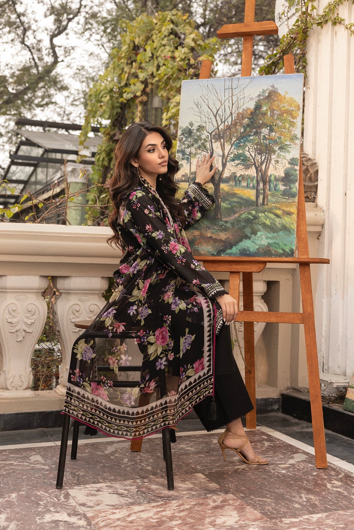 LSM | Embroidered and Printed Lawn | LG-MM-0305 by LSM - Designer Dress - Type: Ladies Clothes - Available at Libayah - 100% Original
