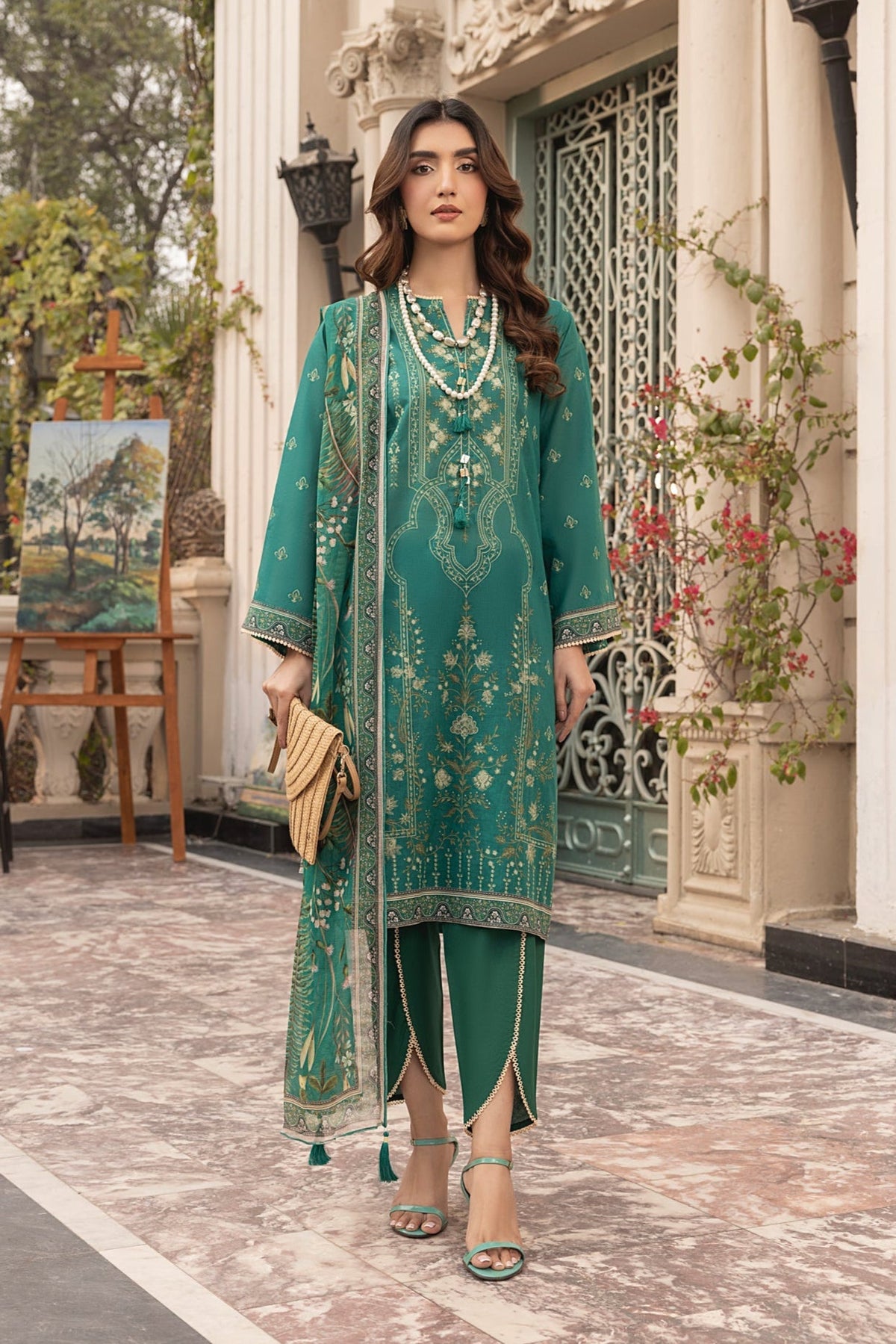 LSM | Embroidered and Printed Lawn | LG-MM-0306 by LSM - Designer Dress - Type: Ladies Clothes - Available at Libayah - 100% Original