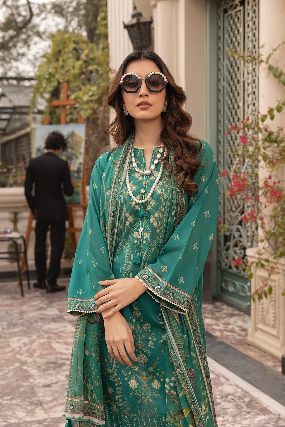 LSM | Embroidered and Printed Lawn | LG-MM-0306 by LSM - Designer Dress - Type: Ladies Clothes - Available at Libayah - 100% Original