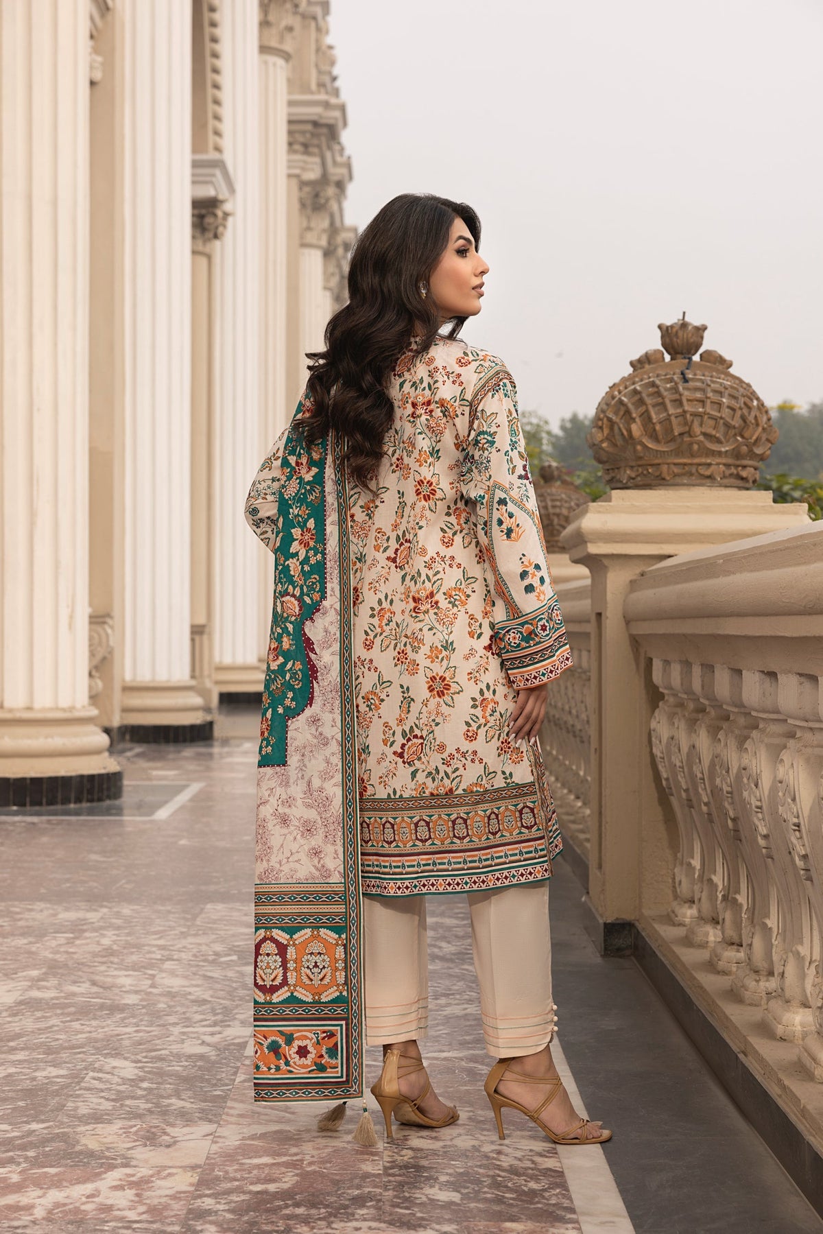 LSM | Embroidered and Printed Lawn | LG-AR-0115 by LSM - Designer Dress - Type: Ladies Clothes - Available at Libayah - 100% Original