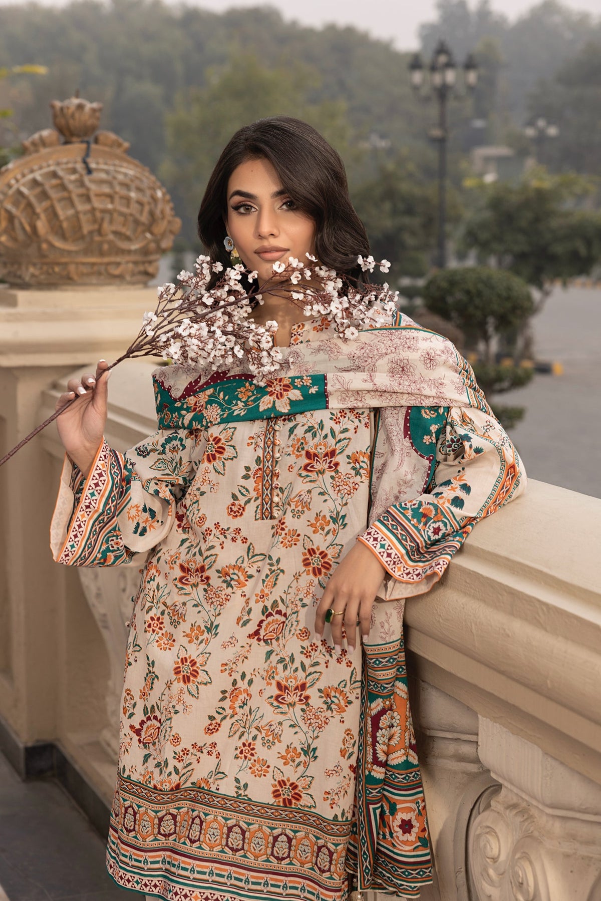 LSM | Embroidered and Printed Lawn | LG-AR-0115 by LSM - Designer Dress - Type: Ladies Clothes - Available at Libayah - 100% Original