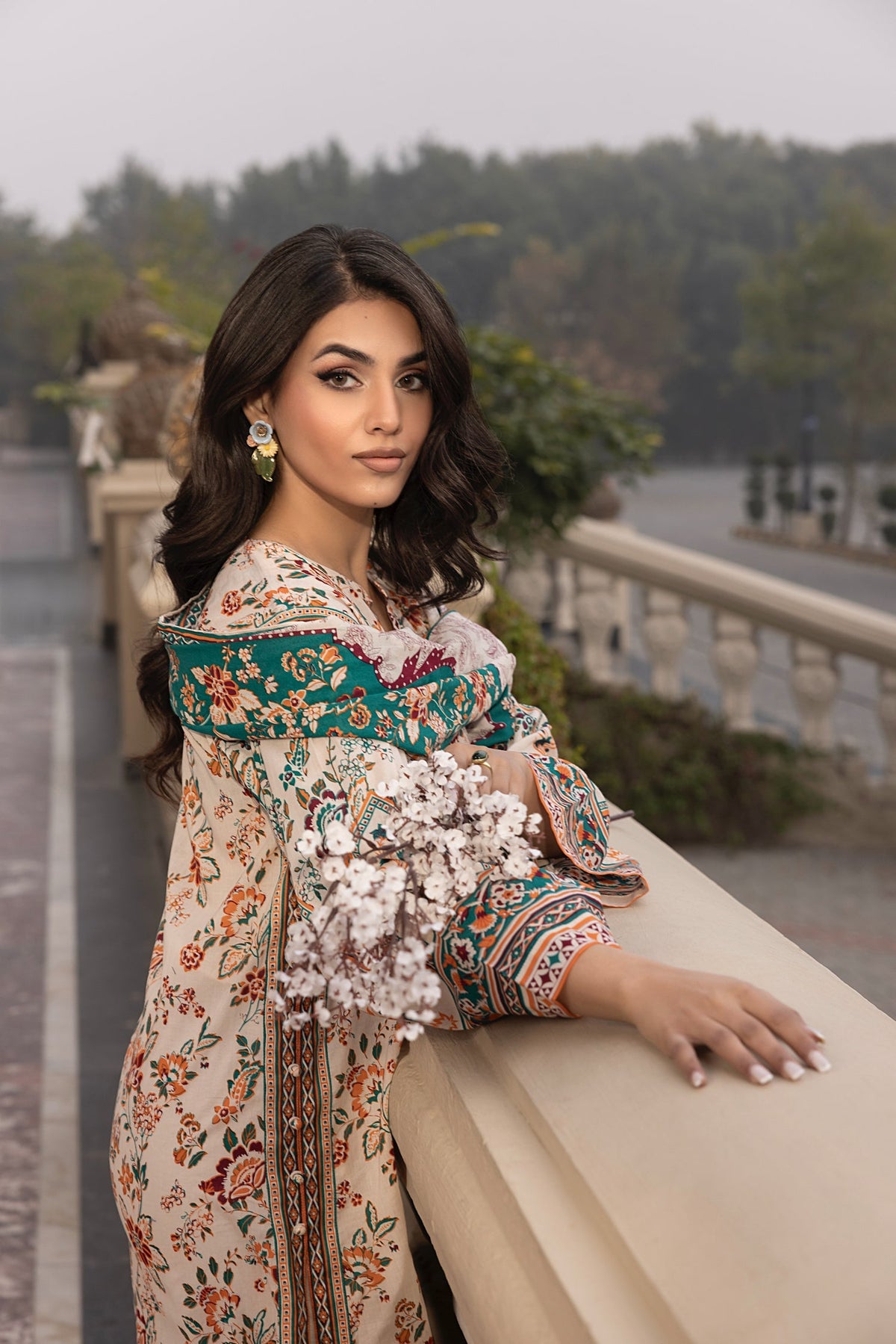 LSM | Embroidered and Printed Lawn | LG-AR-0115 by LSM - Designer Dress - Type: Ladies Clothes - Available at Libayah - 100% Original