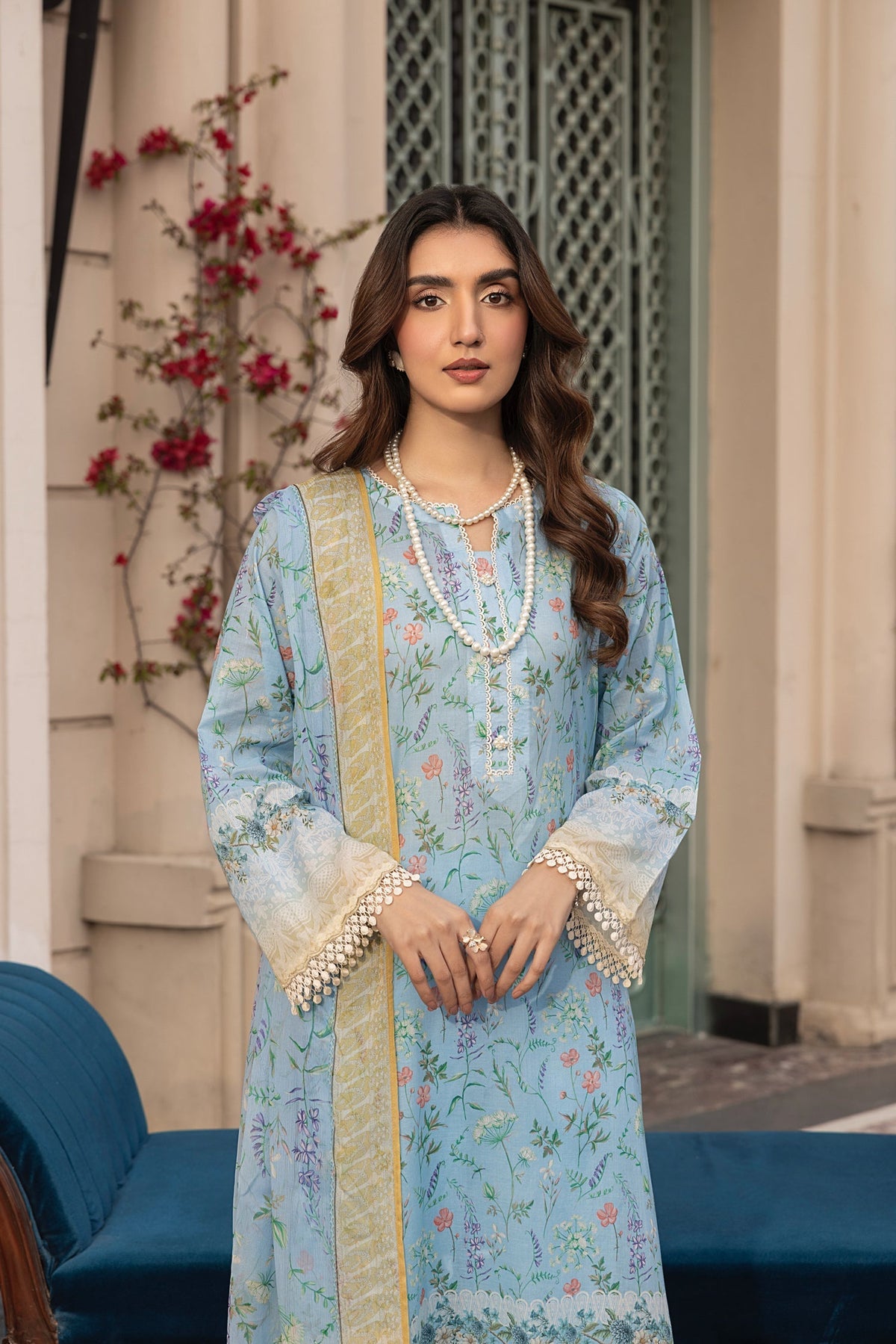 LSM | Embroidered and Printed Lawn | LG-MM-0307 by LSM - Designer Dress - Type: Ladies Clothes - Available at Libayah - 100% Original