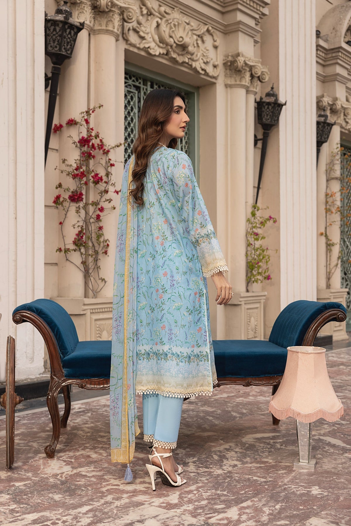 LSM | Embroidered and Printed Lawn | LG-MM-0307 by LSM - Designer Dress - Type: Ladies Clothes - Available at Libayah - 100% Original