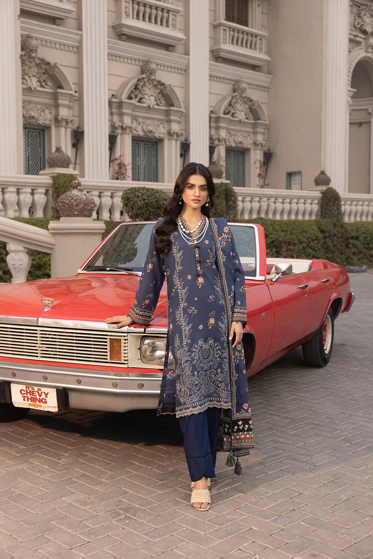 LSM | Embroidered and Printed Lawn | LG-MM-0262 by LSM - Designer Dress - Type: Ladies Clothes - Available at Libayah - 100% Original