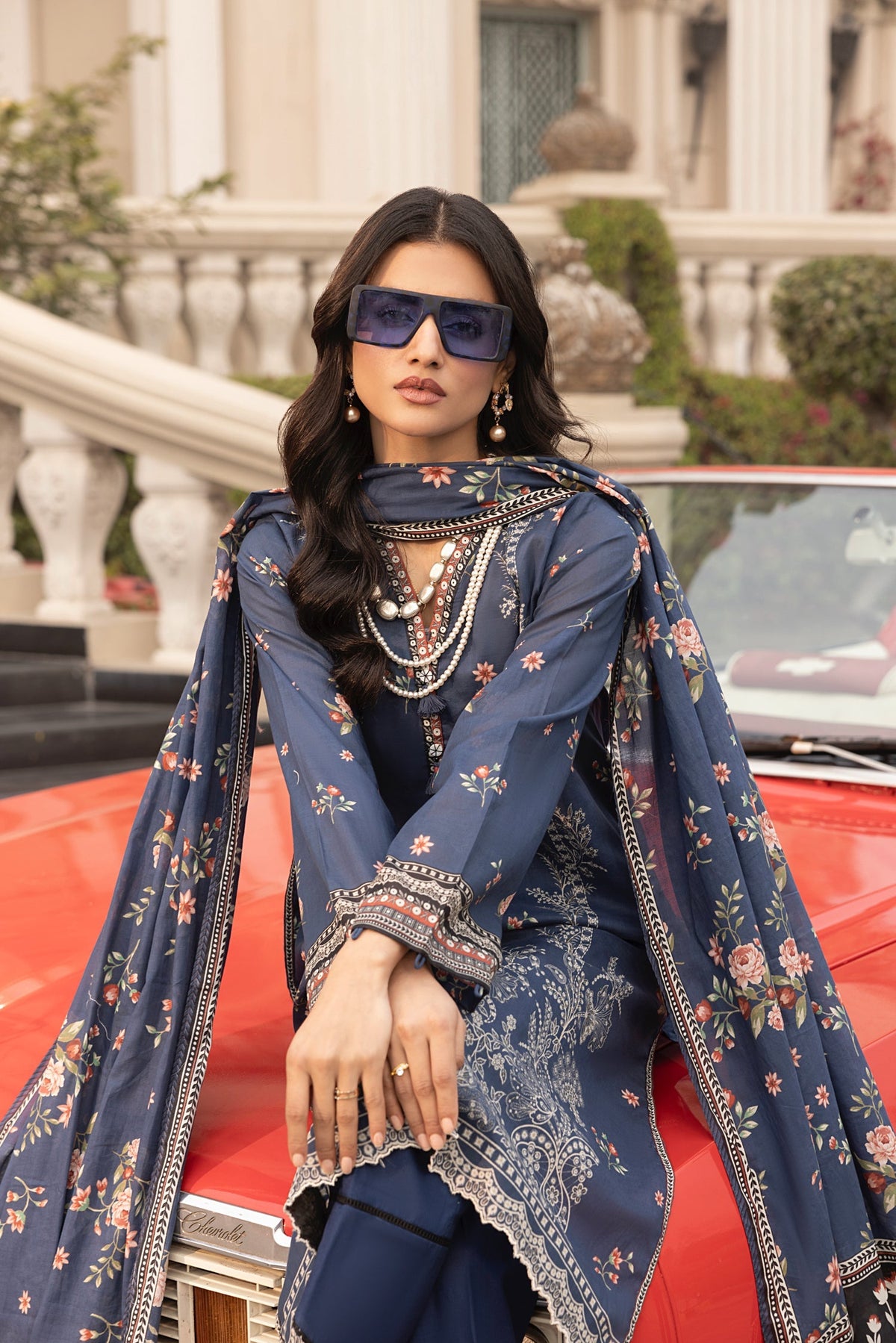 LSM | Embroidered and Printed Lawn | LG-MM-0262 by LSM - Designer Dress - Type: Ladies Clothes - Available at Libayah - 100% Original