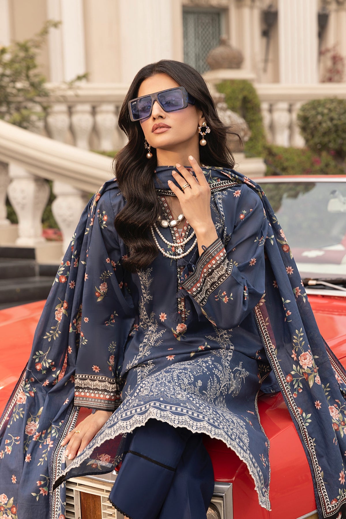LSM | Embroidered and Printed Lawn | LG-MM-0262 by LSM - Designer Dress - Type: Ladies Clothes - Available at Libayah - 100% Original