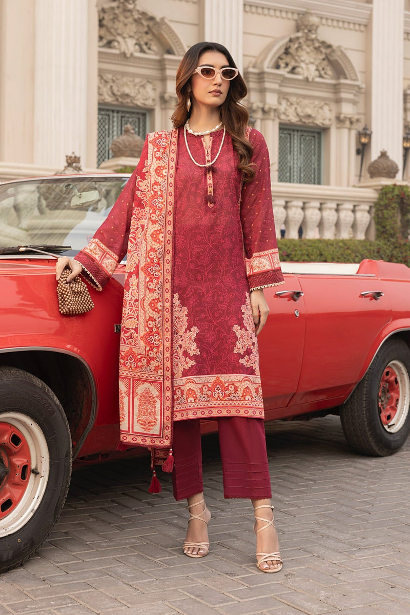 LSM | Embroidered and Printed Lawn | LG-AR-0116 by LSM - Designer Dress - Type: Ladies Clothes - Available at Libayah - 100% Original