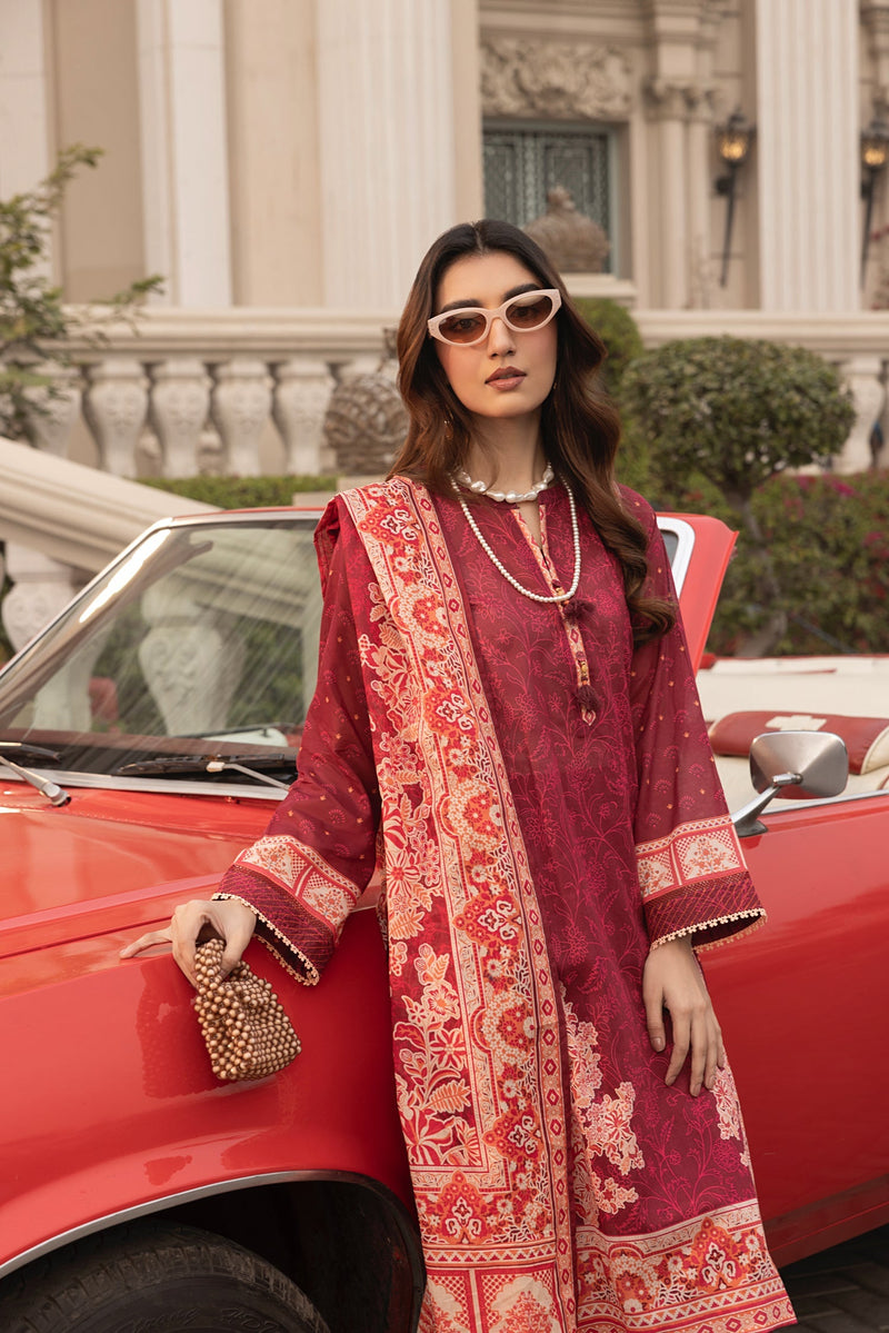 LSM | Embroidered and Printed Lawn | LG-AR-0116 by LSM - Designer Dress - Type: Ladies Clothes - Available at Libayah - 100% Original