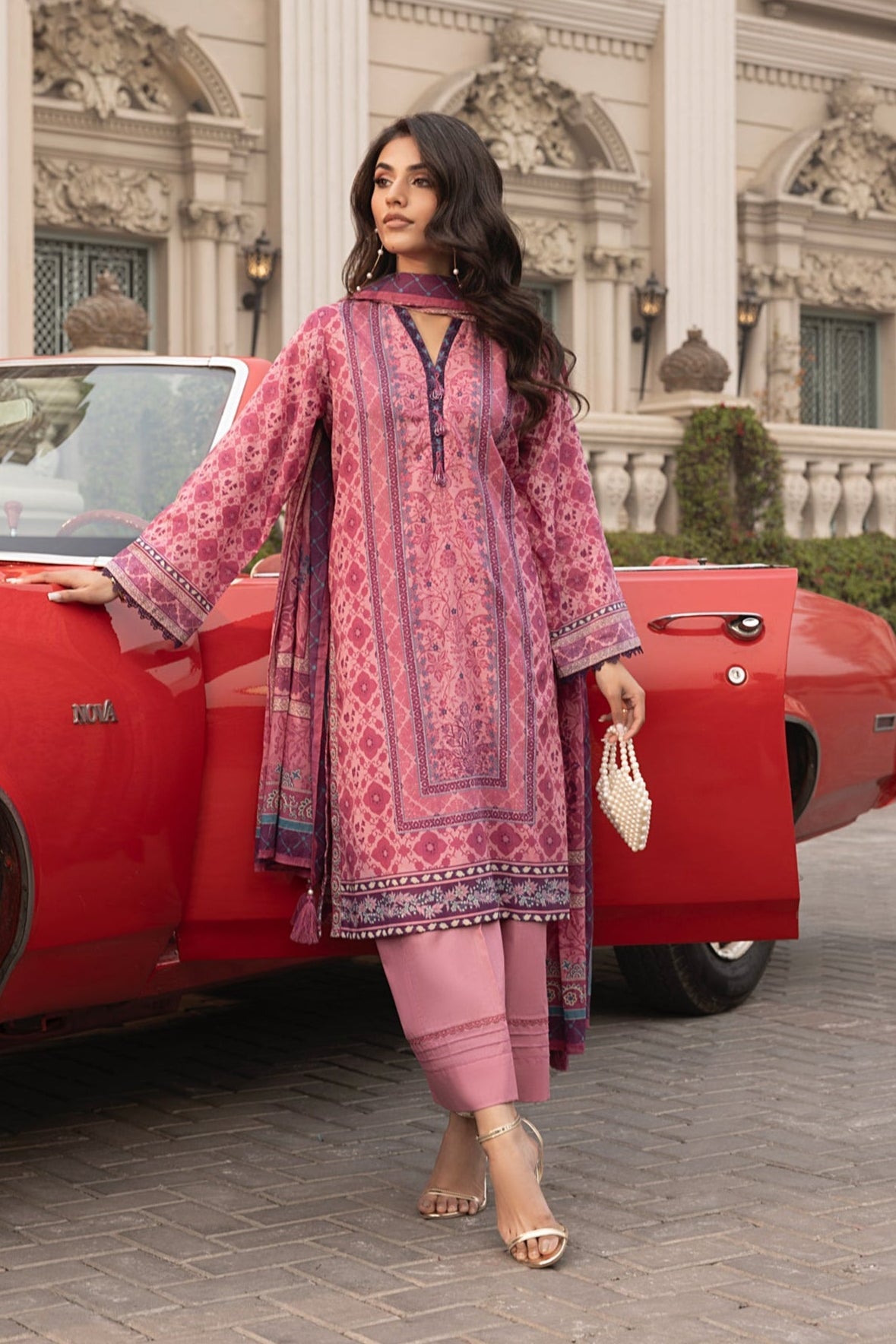 LSM | Embroidered and Printed Lawn | LG-RL-0166 by LSM - Designer Dress - Type: Ladies Clothes - Available at Libayah - 100% Original