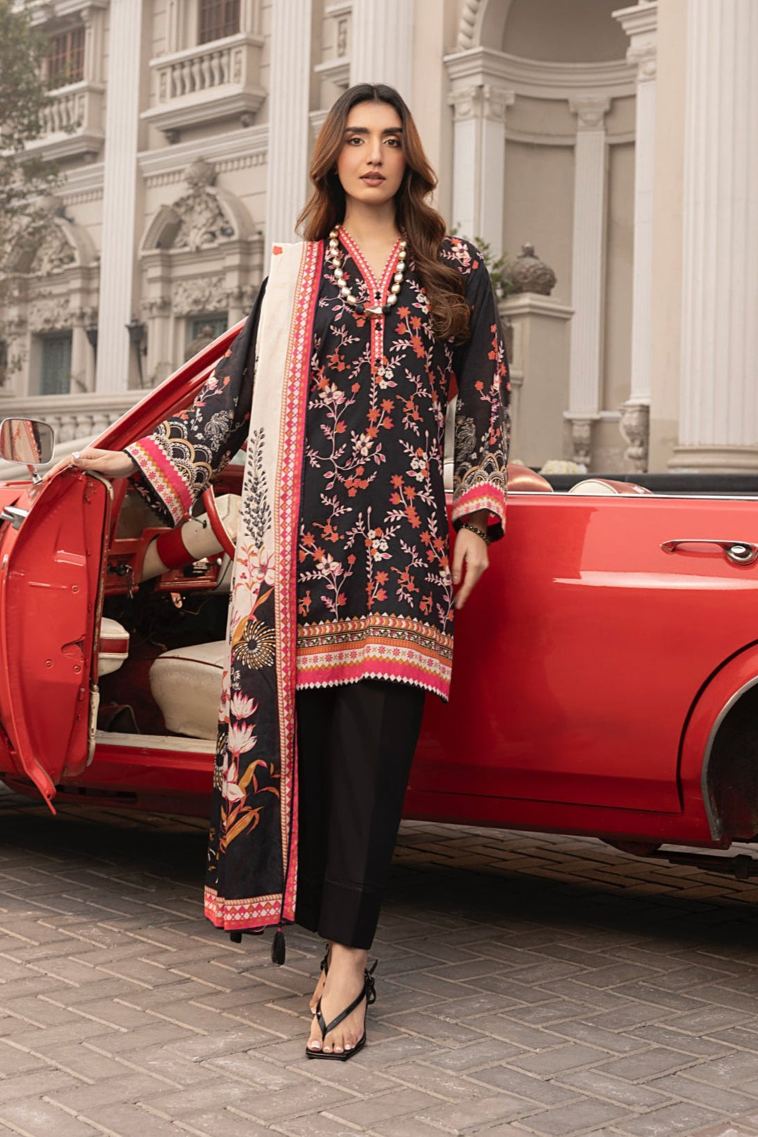 LSM | Embroidered and Printed Lawn | LG-RL-0167 by LSM - Designer Dress - Type: Ladies Clothes - Available at Libayah - 100% Original