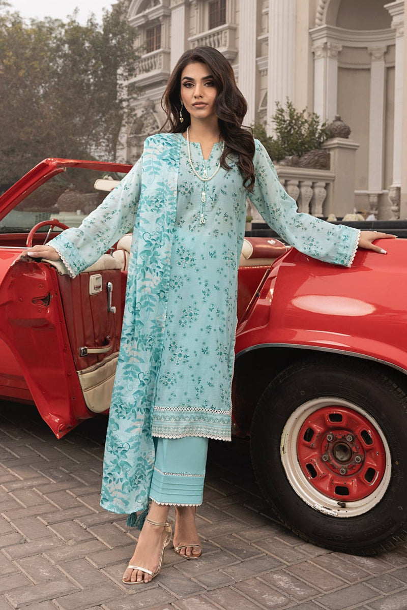 LSM | Embroidered and Printed Lawn | LG-MM-0263 by LSM - Designer Dress - Type: Ladies Clothes - Available at Libayah - 100% Original