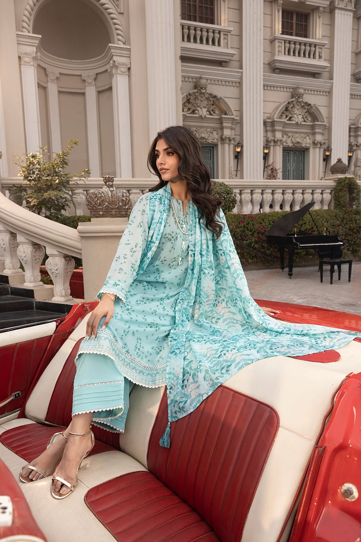 LSM | Embroidered and Printed Lawn | LG-MM-0263 by LSM - Designer Dress - Type: Ladies Clothes - Available at Libayah - 100% Original