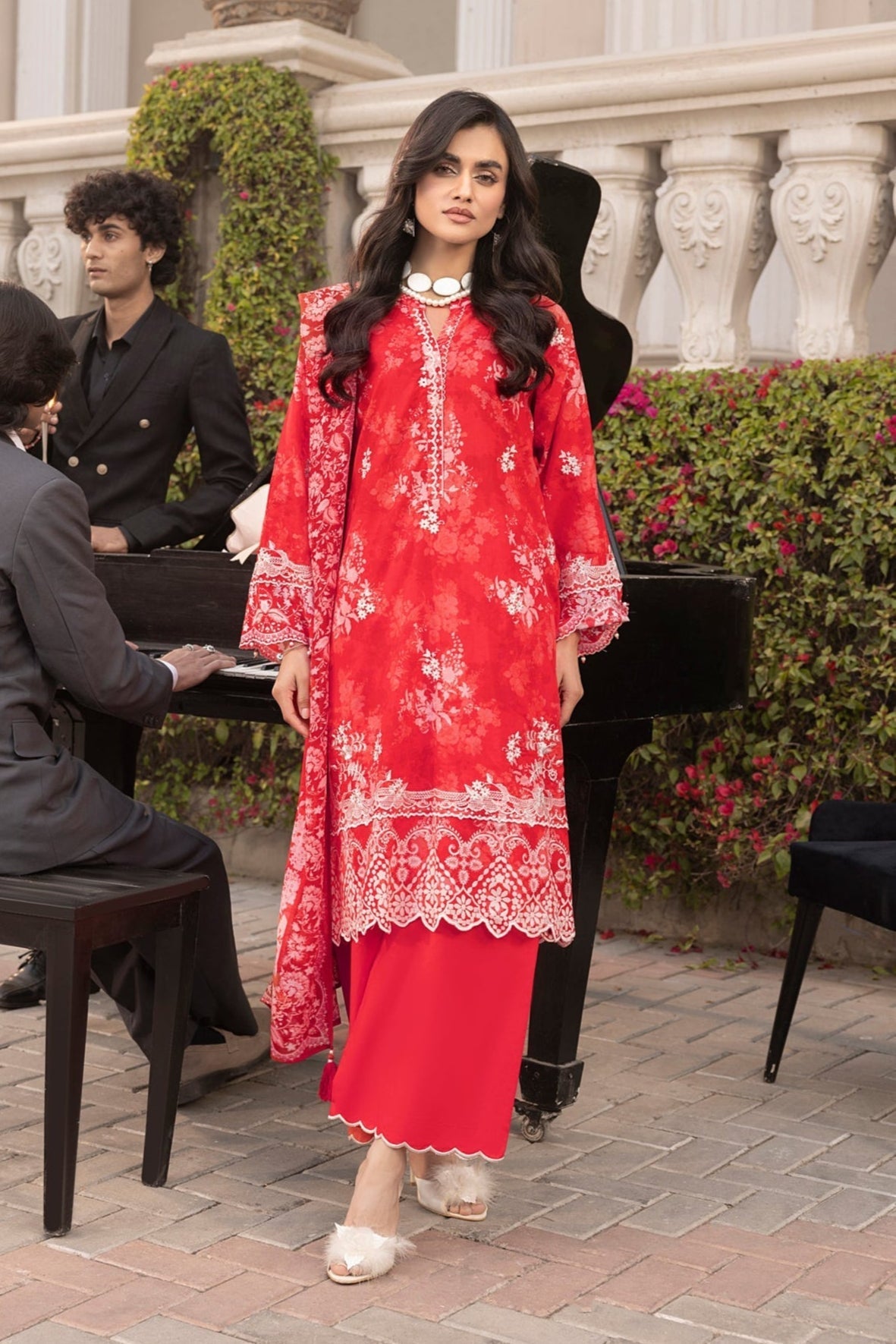 LSM | Embroidered and Printed Lawn | LG-MM-0251 by LSM - Designer Dress - Type: Ladies Clothes - Available at Libayah - 100% Original