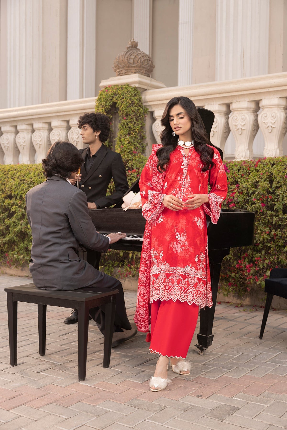 LSM | Embroidered and Printed Lawn | LG-MM-0251 by LSM - Designer Dress - Type: Ladies Clothes - Available at Libayah - 100% Original
