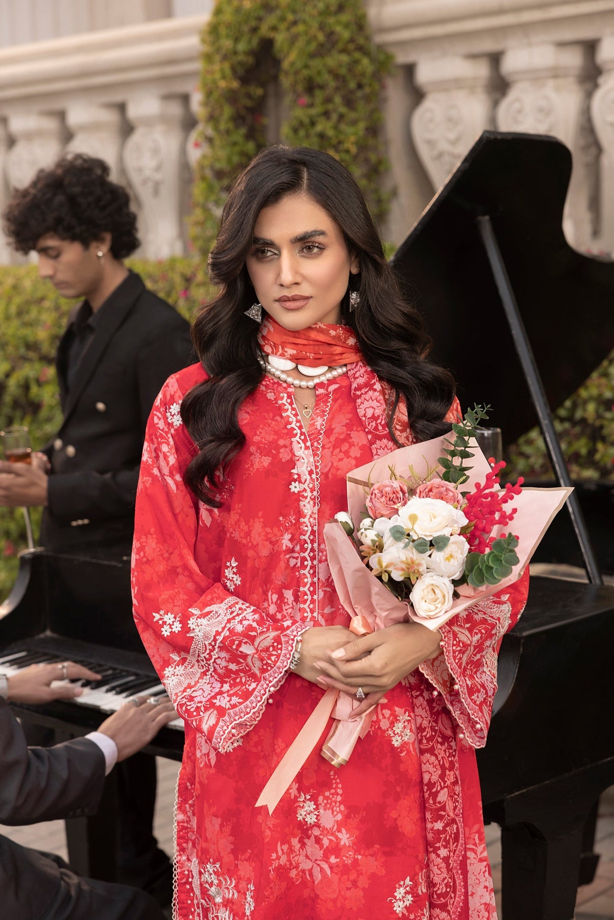 LSM | Embroidered and Printed Lawn | LG-MM-0251 by LSM - Designer Dress - Type: Ladies Clothes - Available at Libayah - 100% Original