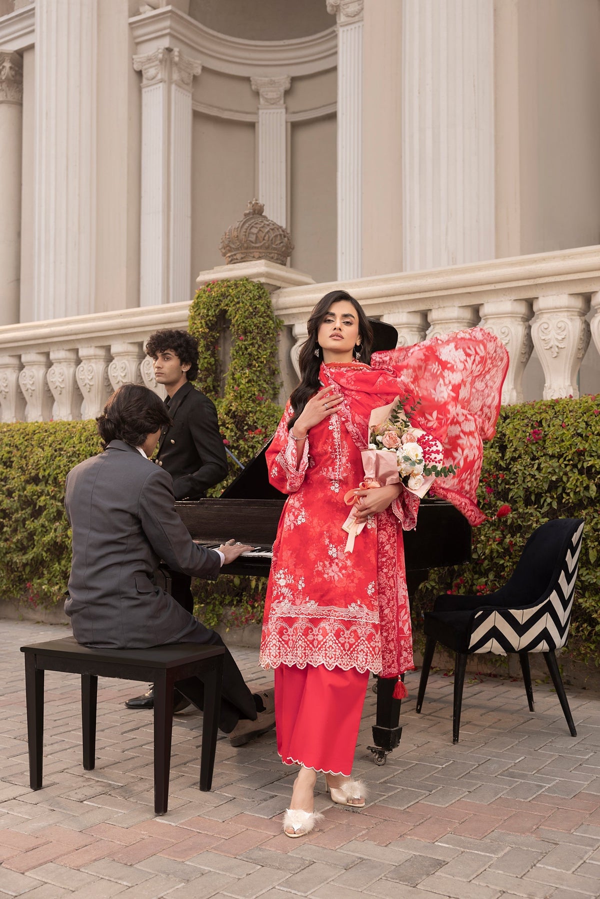 LSM | Embroidered and Printed Lawn | LG-MM-0251 by LSM - Designer Dress - Type: Ladies Clothes - Available at Libayah - 100% Original