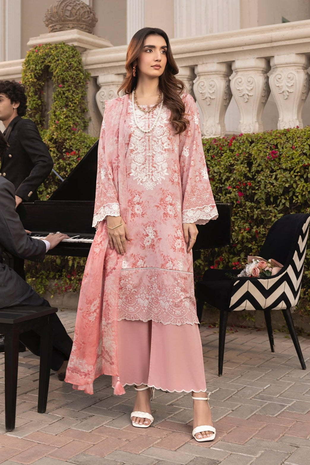 LSM | Embroidered and Printed Lawn | LG-MM-0252 by LSM - Designer Dress - Type: Ladies Clothes - Available at Libayah - 100% Original