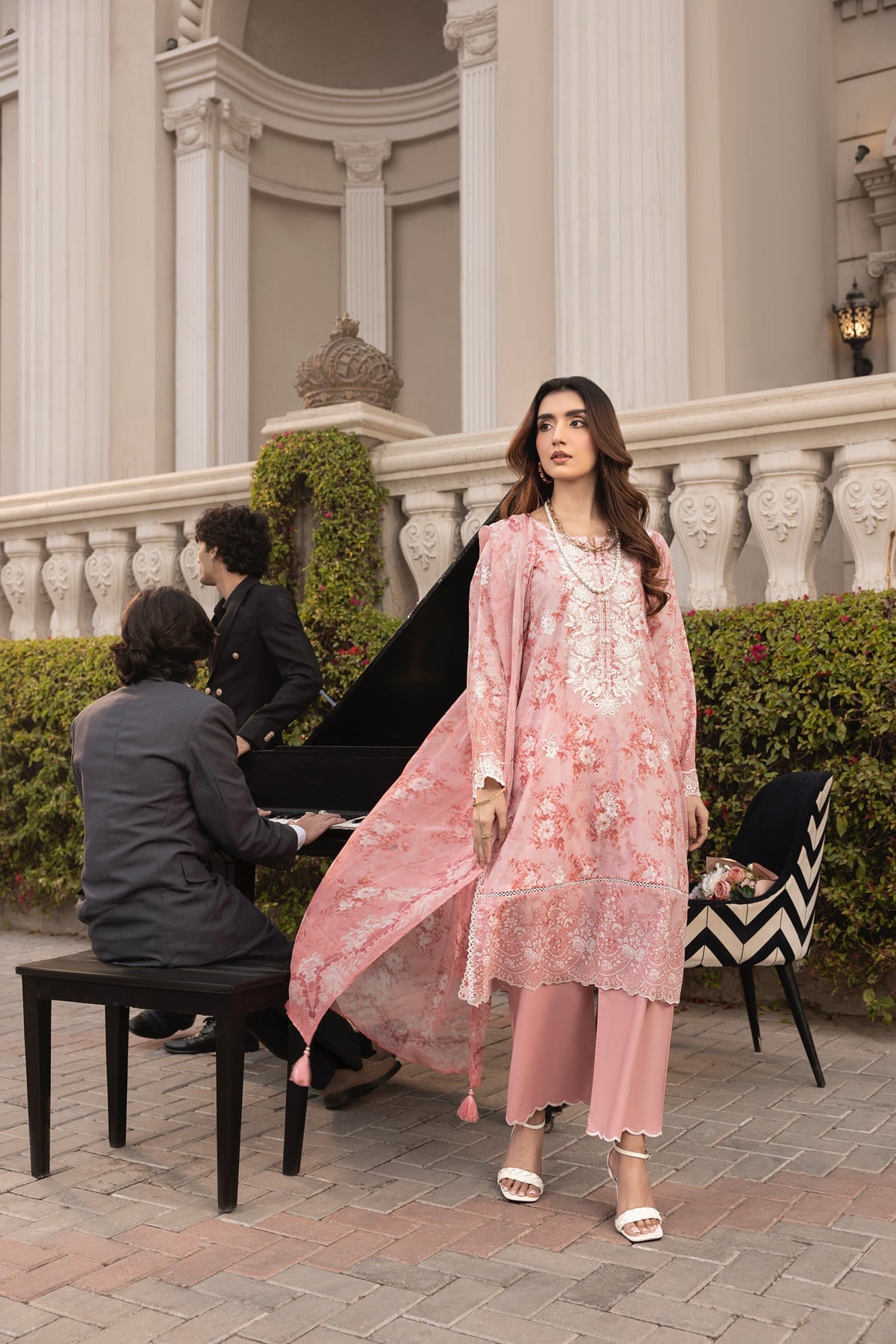 LSM | Embroidered and Printed Lawn | LG-MM-0252 by LSM - Designer Dress - Type: Ladies Clothes - Available at Libayah - 100% Original