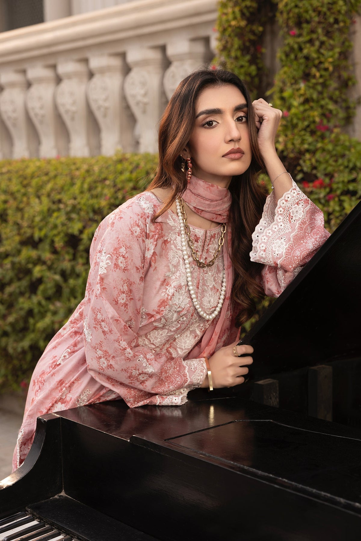 LSM | Embroidered and Printed Lawn | LG-MM-0252 by LSM - Designer Dress - Type: Ladies Clothes - Available at Libayah - 100% Original