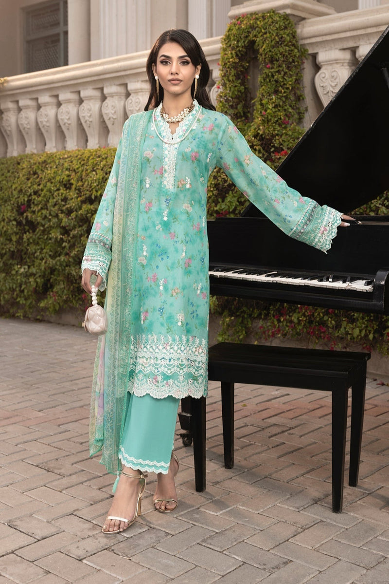 LSM | Embroidered and Printed Lawn | LG-MM-0253 by LSM - Designer Dress - Type: Ladies Clothes - Available at Libayah - 100% Original
