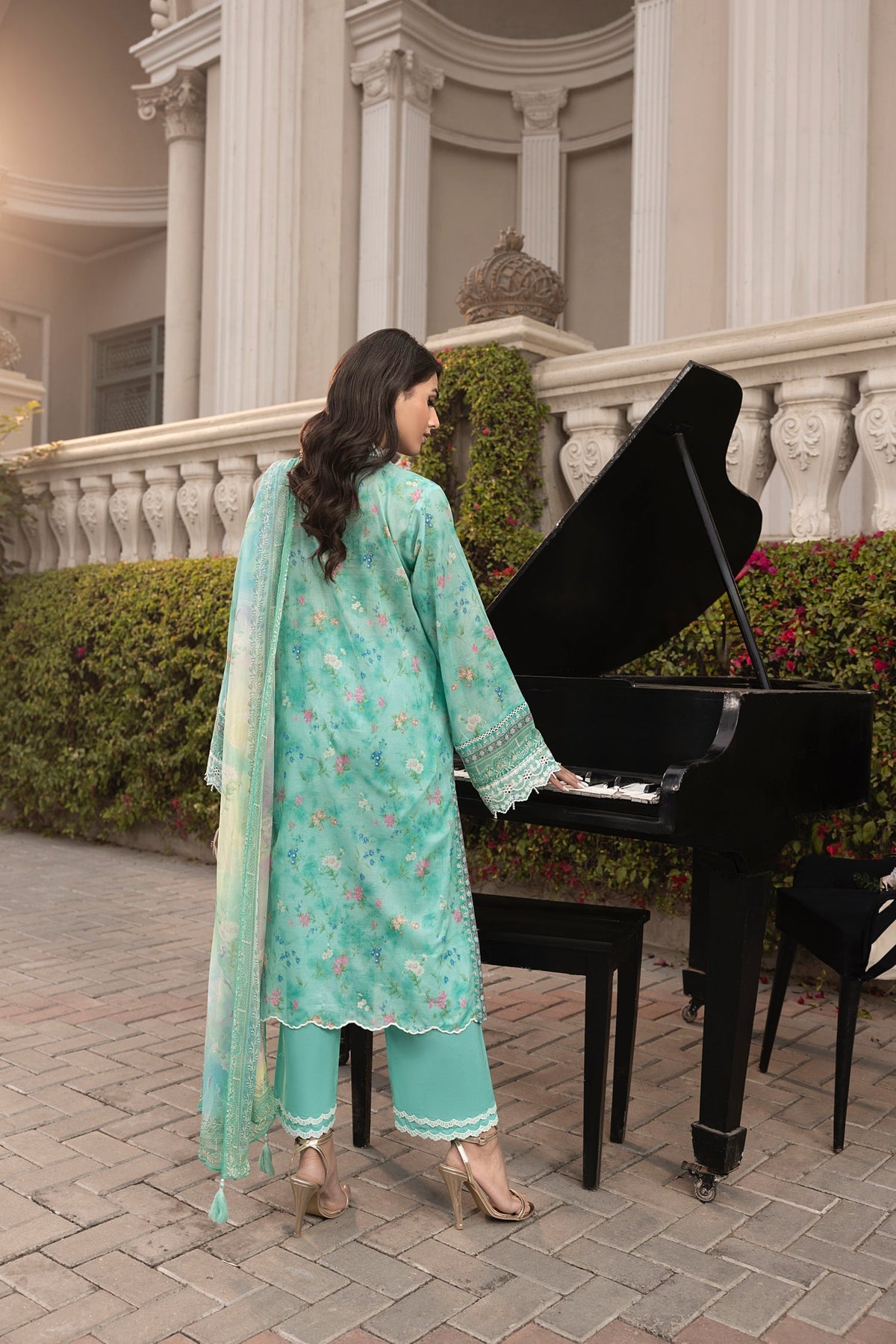 LSM | Embroidered and Printed Lawn | LG-MM-0253 by LSM - Designer Dress - Type: Ladies Clothes - Available at Libayah - 100% Original