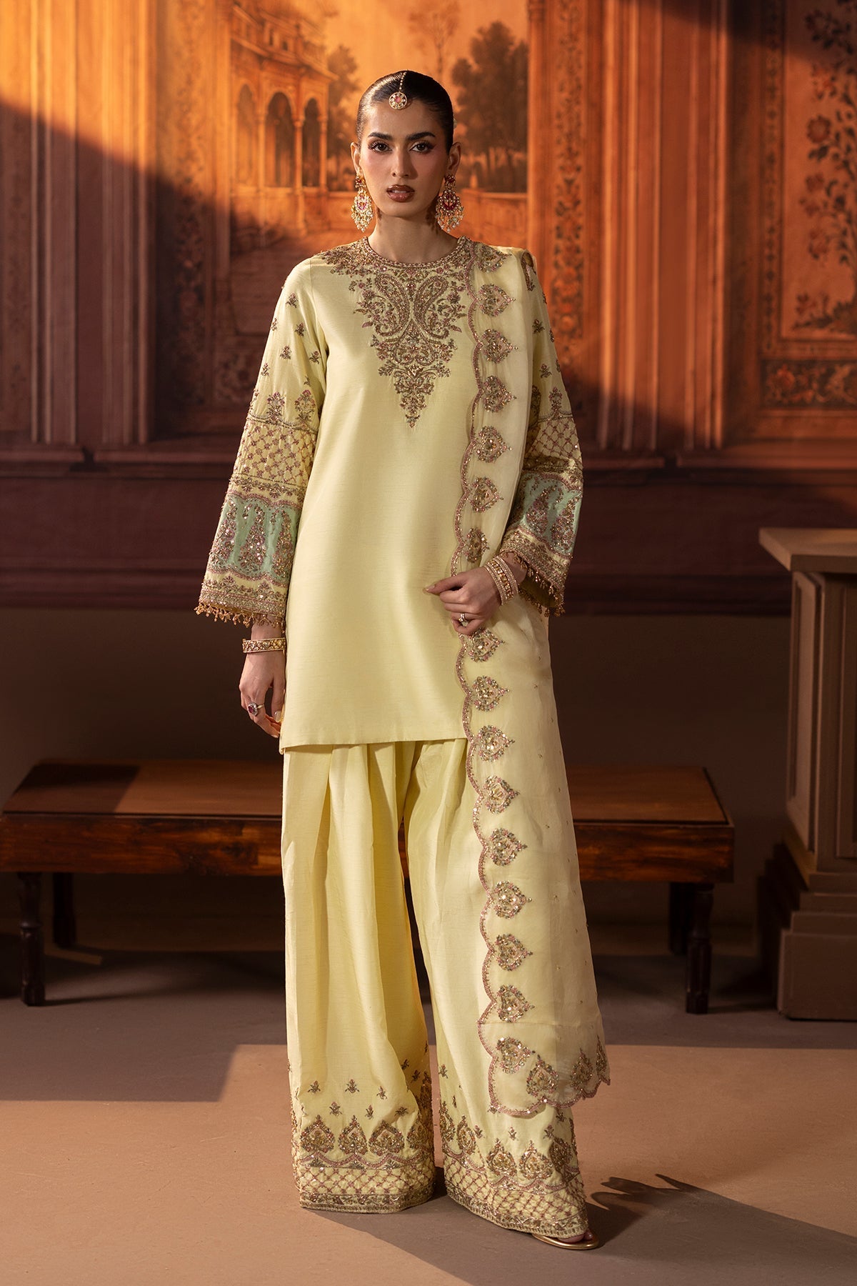 Mina Kashif | Zaib Formals | Noorani by Mina Kashif - Designer Dress  - Type : Ladies Clothes - Available at Libayah - 100% Original 