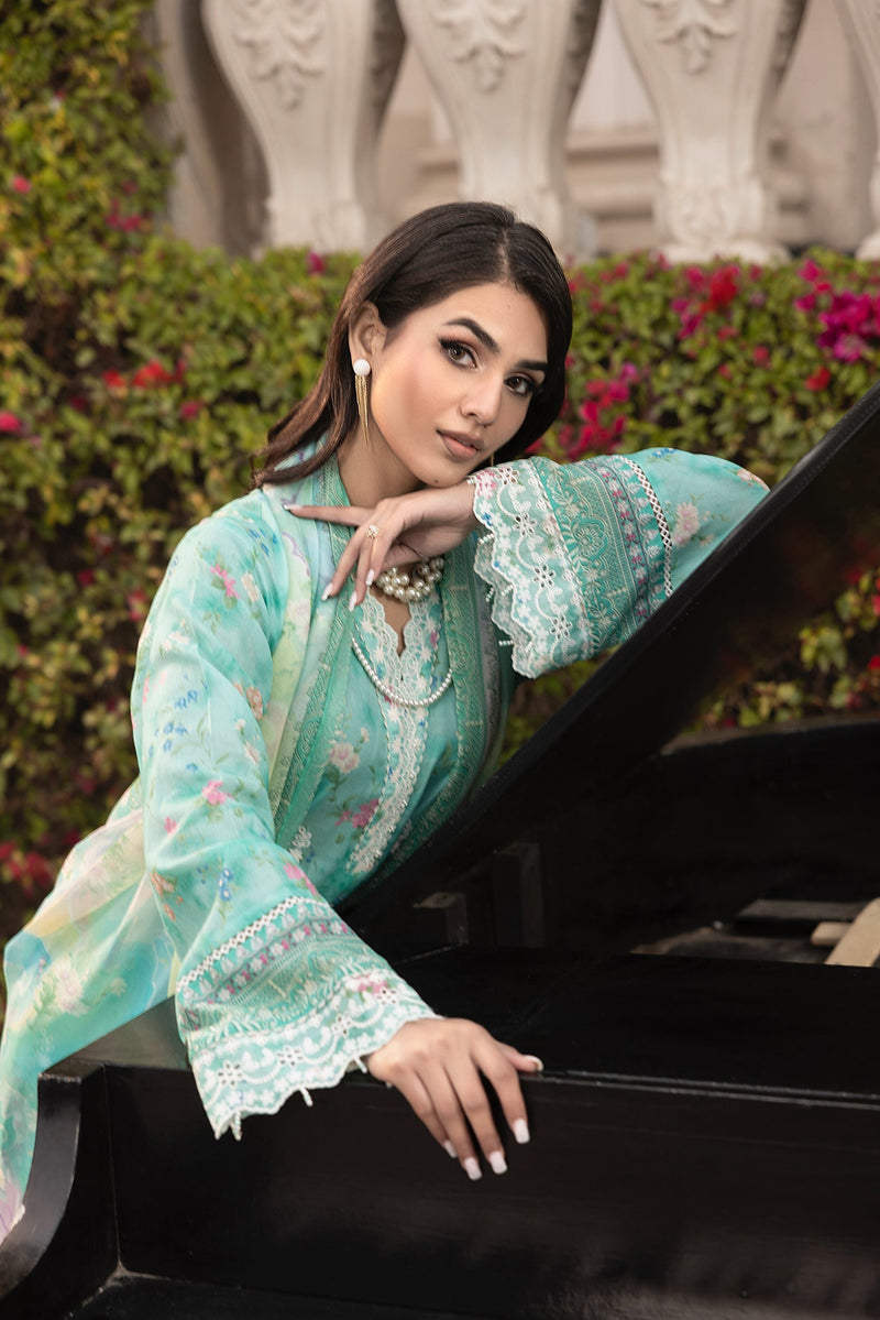 LSM | Embroidered and Printed Lawn | LG-MM-0253 by LSM - Designer Dress - Type: Ladies Clothes - Available at Libayah - 100% Original