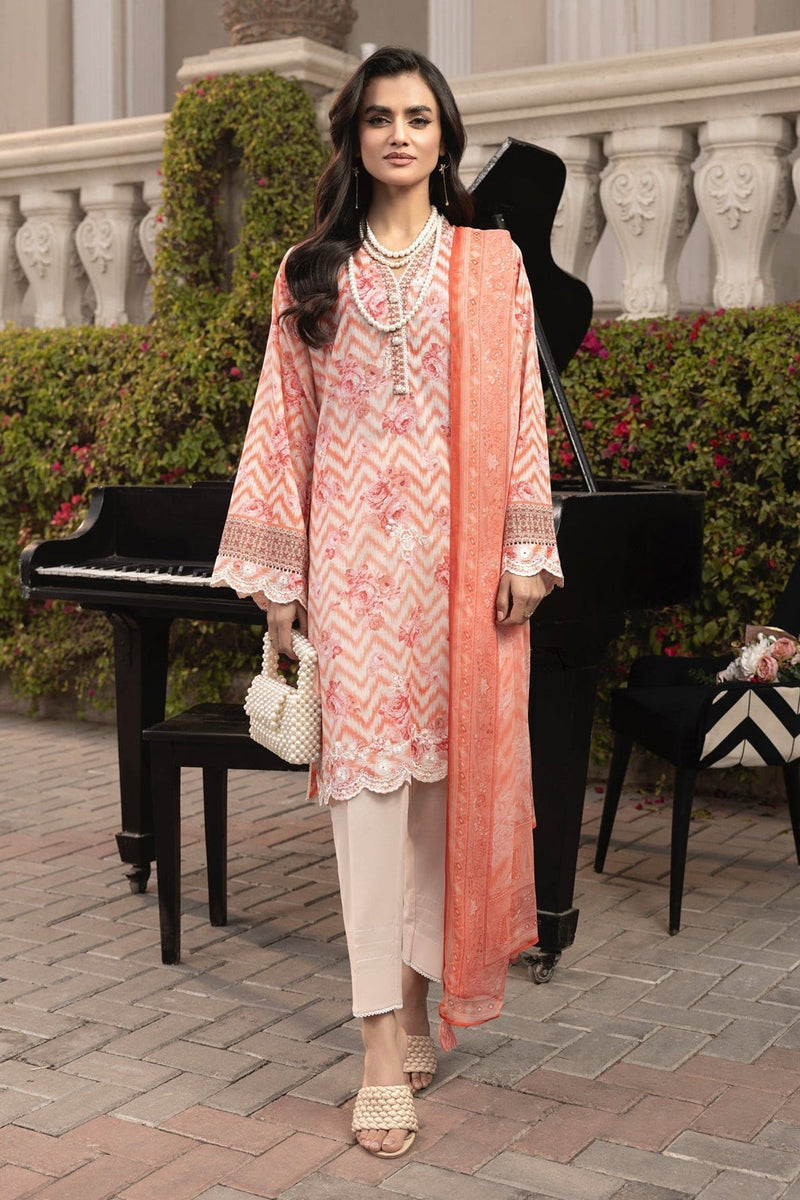 LSM | Embroidered and Printed Lawn | LG-MM-0254 by LSM - Designer Dress - Type: Ladies Clothes - Available at Libayah - 100% Original