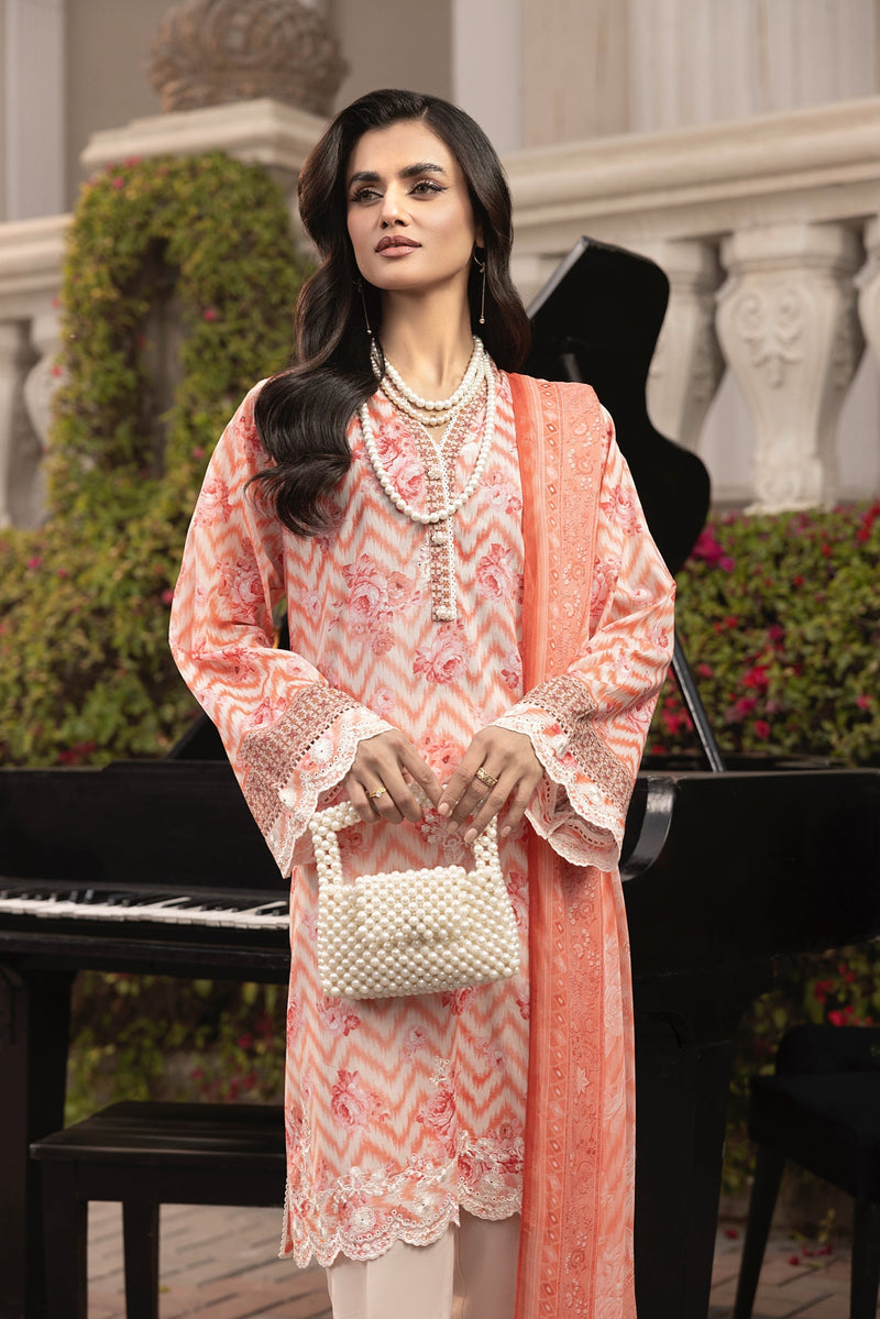 LSM | Embroidered and Printed Lawn | LG-MM-0254 by LSM - Designer Dress - Type: Ladies Clothes - Available at Libayah - 100% Original