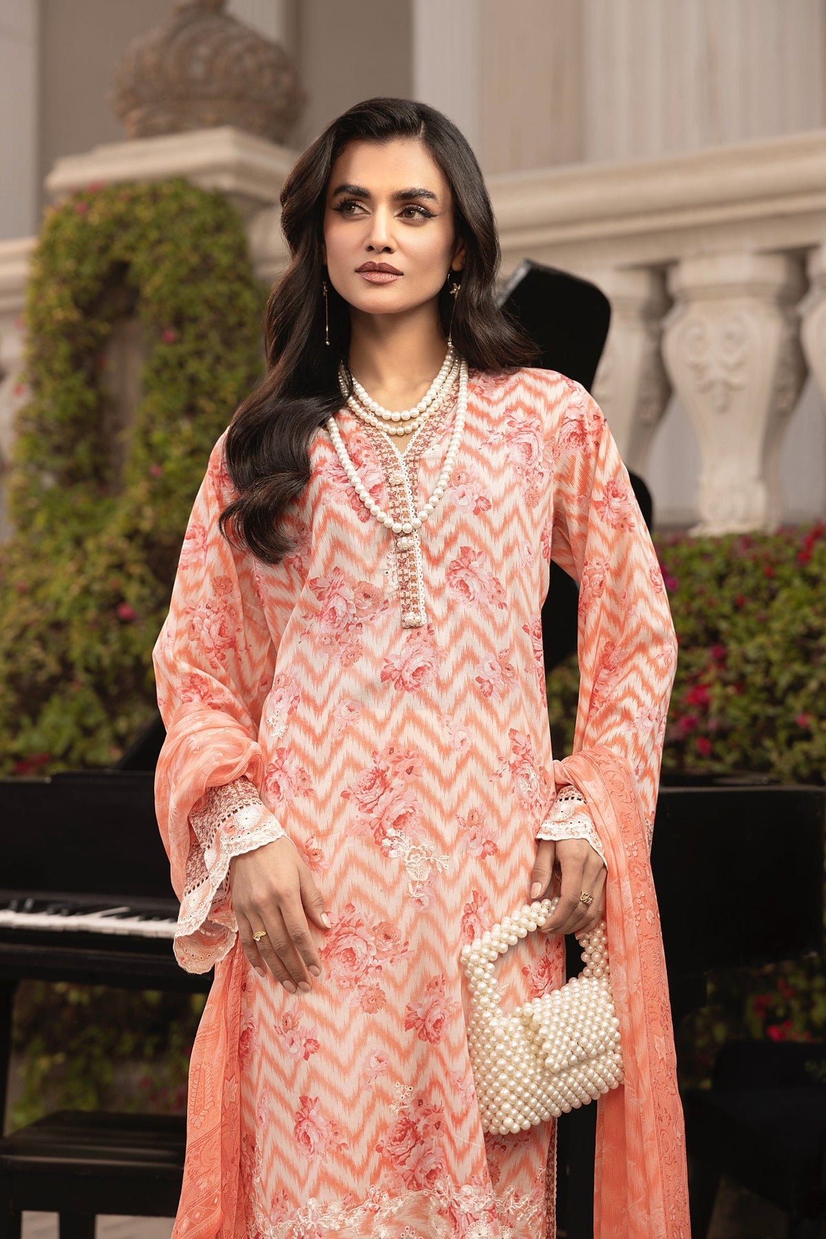 LSM | Embroidered and Printed Lawn | LG-MM-0254 by LSM - Designer Dress - Type: Ladies Clothes - Available at Libayah - 100% Original
